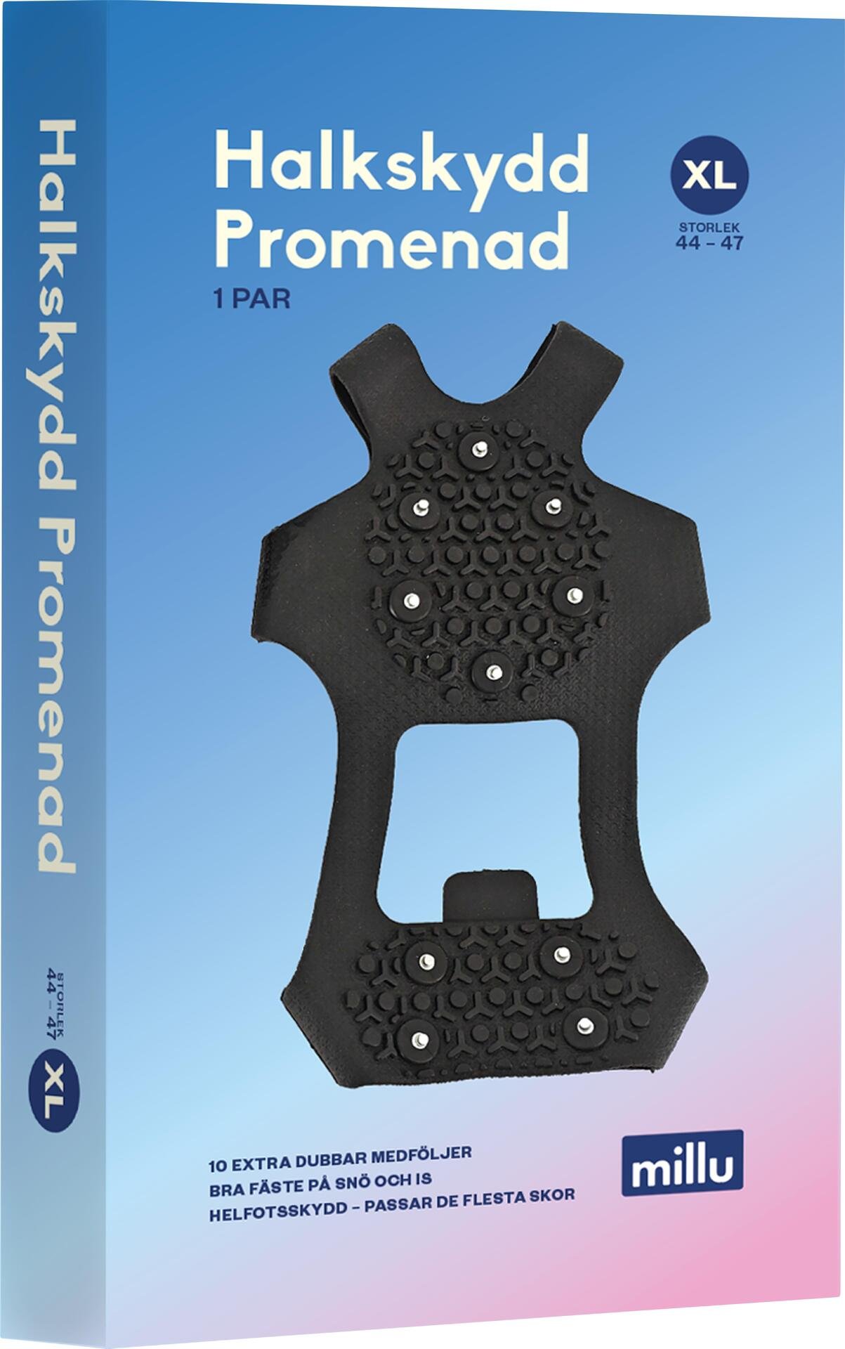 Millu Halkskydd Promenad XL 1 par + 10 dubbar