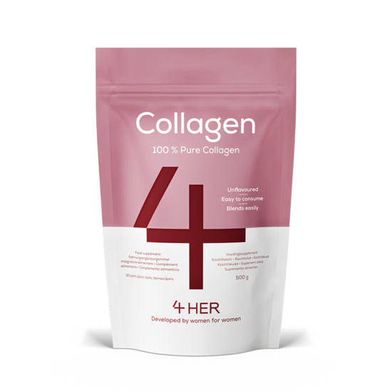4 HER Collagen Pure 500 g - 100 % hydrolyserat kollagenpulver