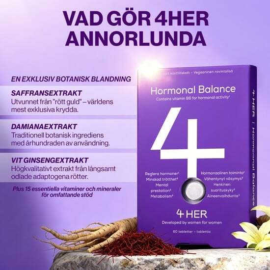 4Her Hormonal Balance Kosttillskott 60 tabletter