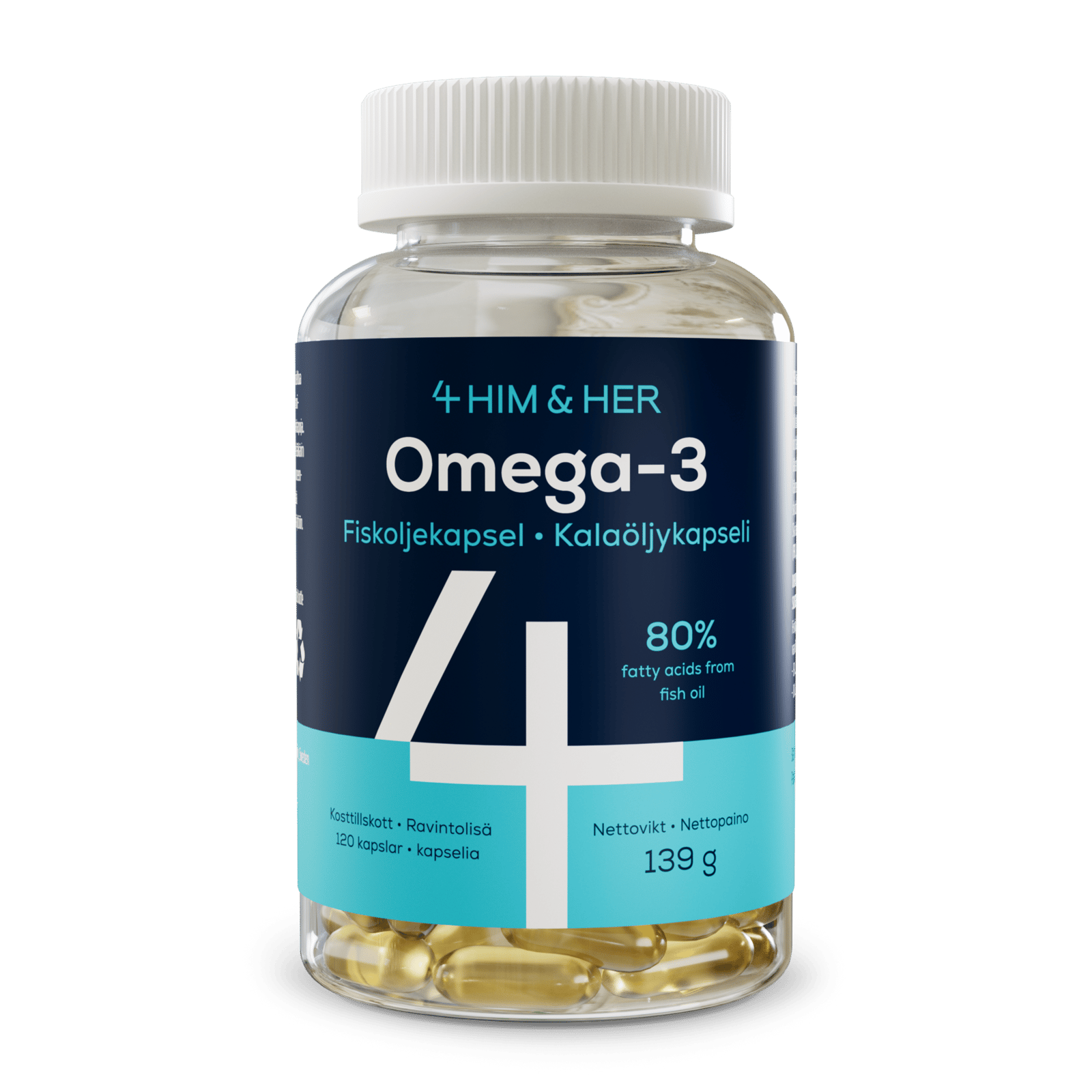 4Him & Her Omega-3 80% 120 st