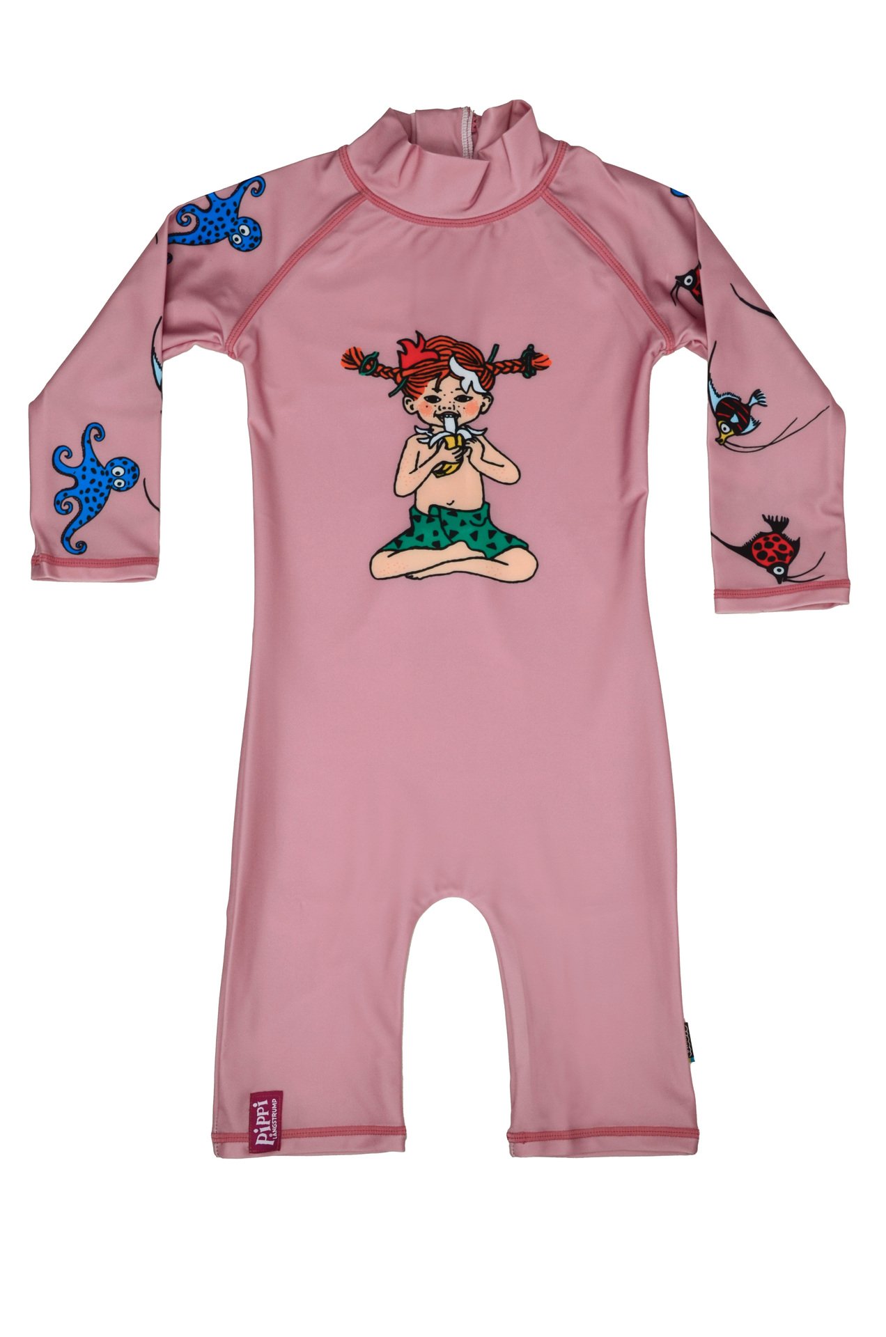 Swimpy UV-dräkt Pippi Söderhavet Rosa Stl 74-80