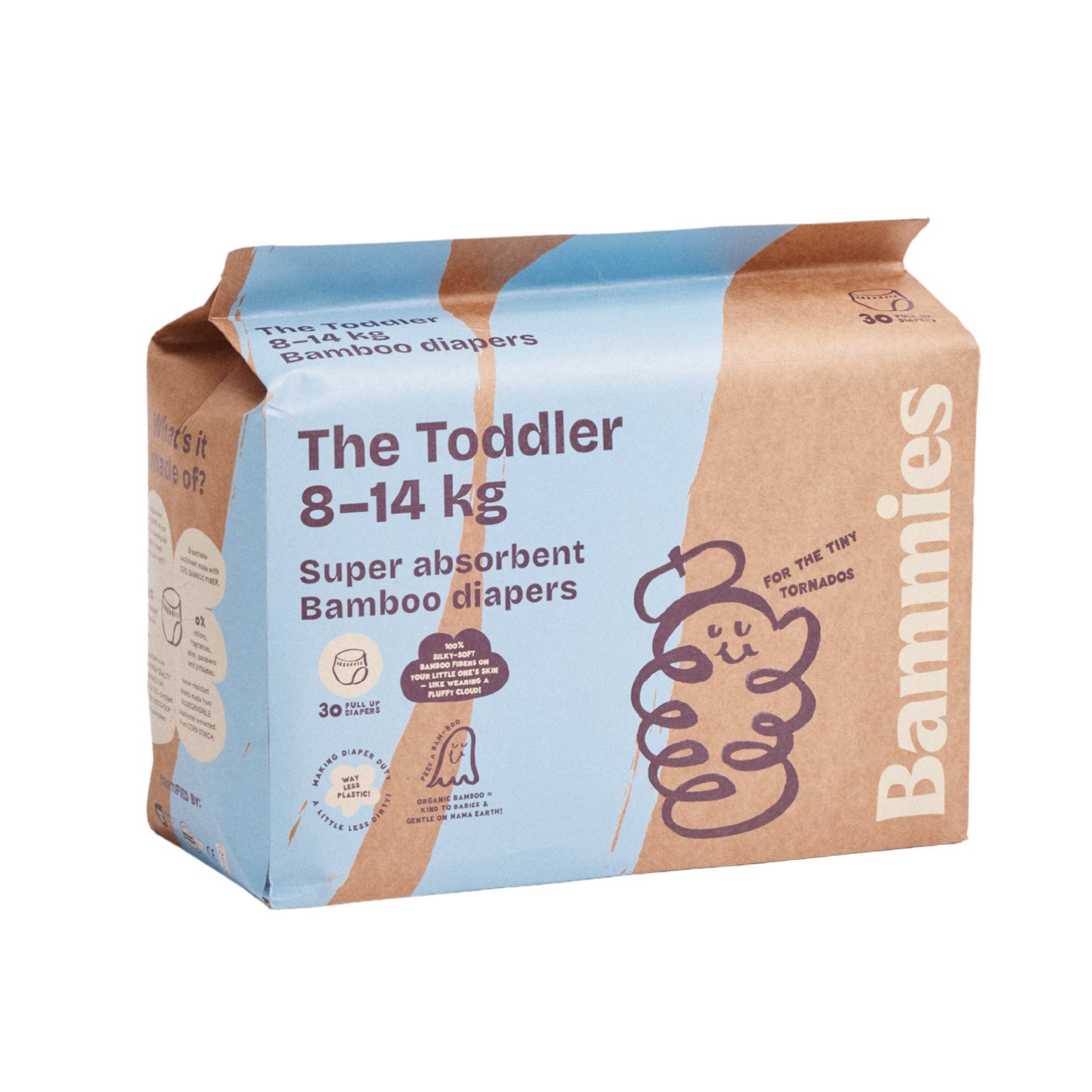 Bammies Bambublöjor Byxblöjor The Toddler 8 - 14 kg 30 st