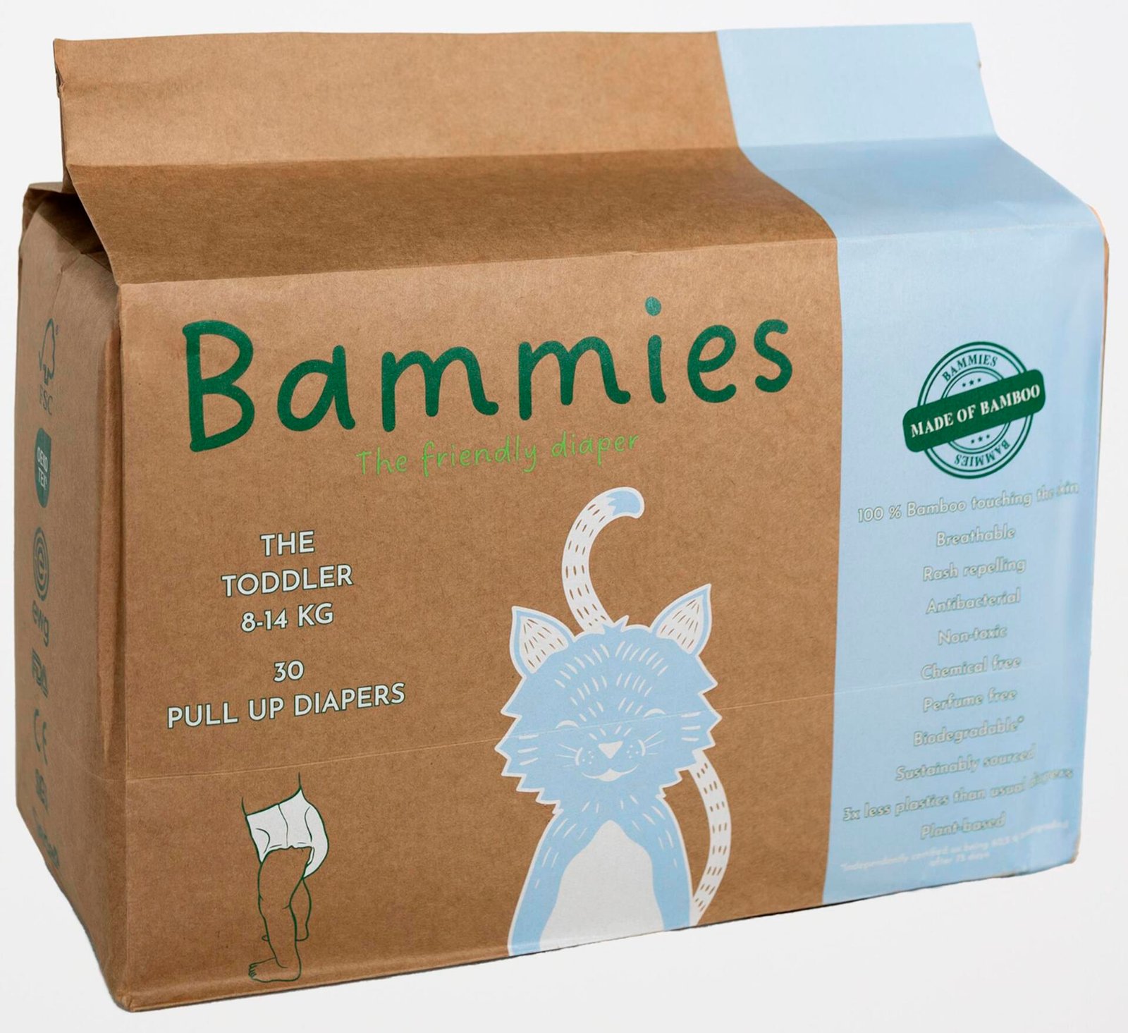 Bammies Bambublöjor Byxblöjor The Toddler 8 - 14 kg 30 st