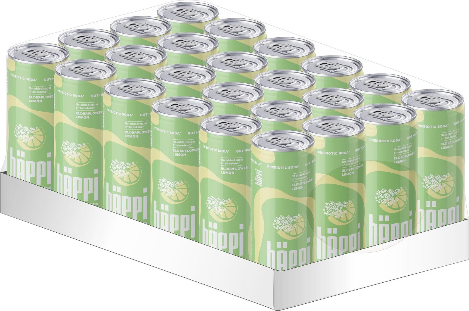 hÄppi Prebiotisk Läsk Fläder Citron 330 ml 24 st