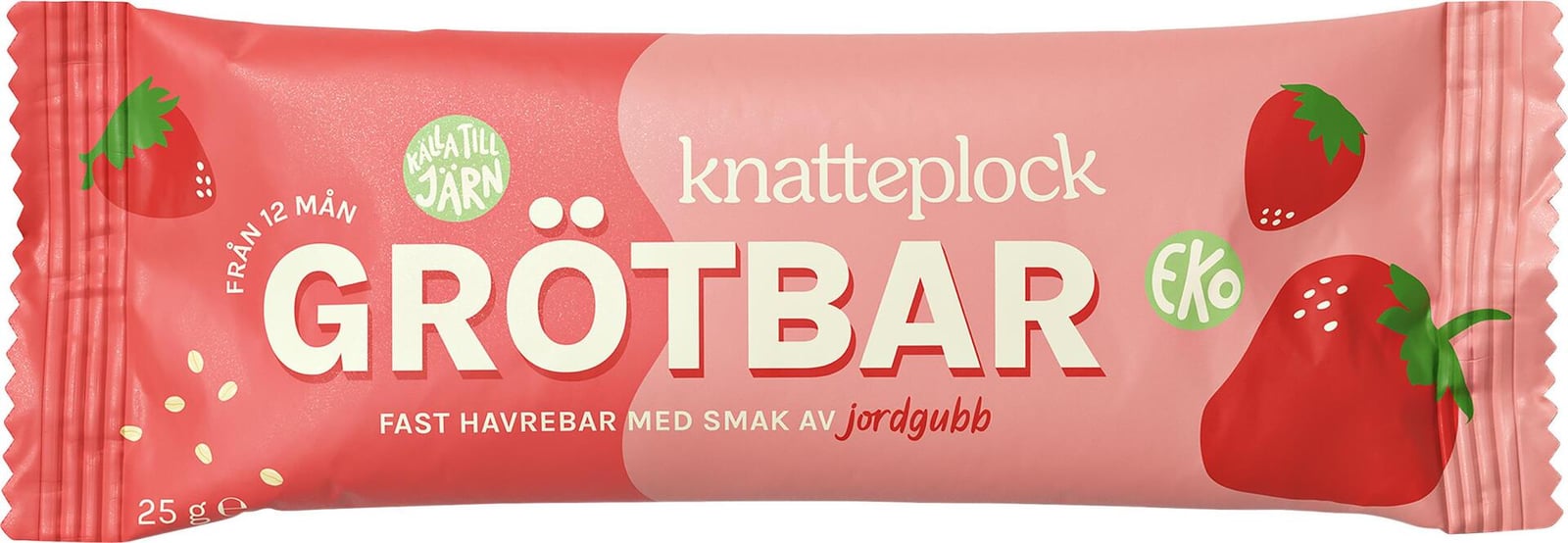 Knatteplock Grötbar Jordgubb 12 månader
