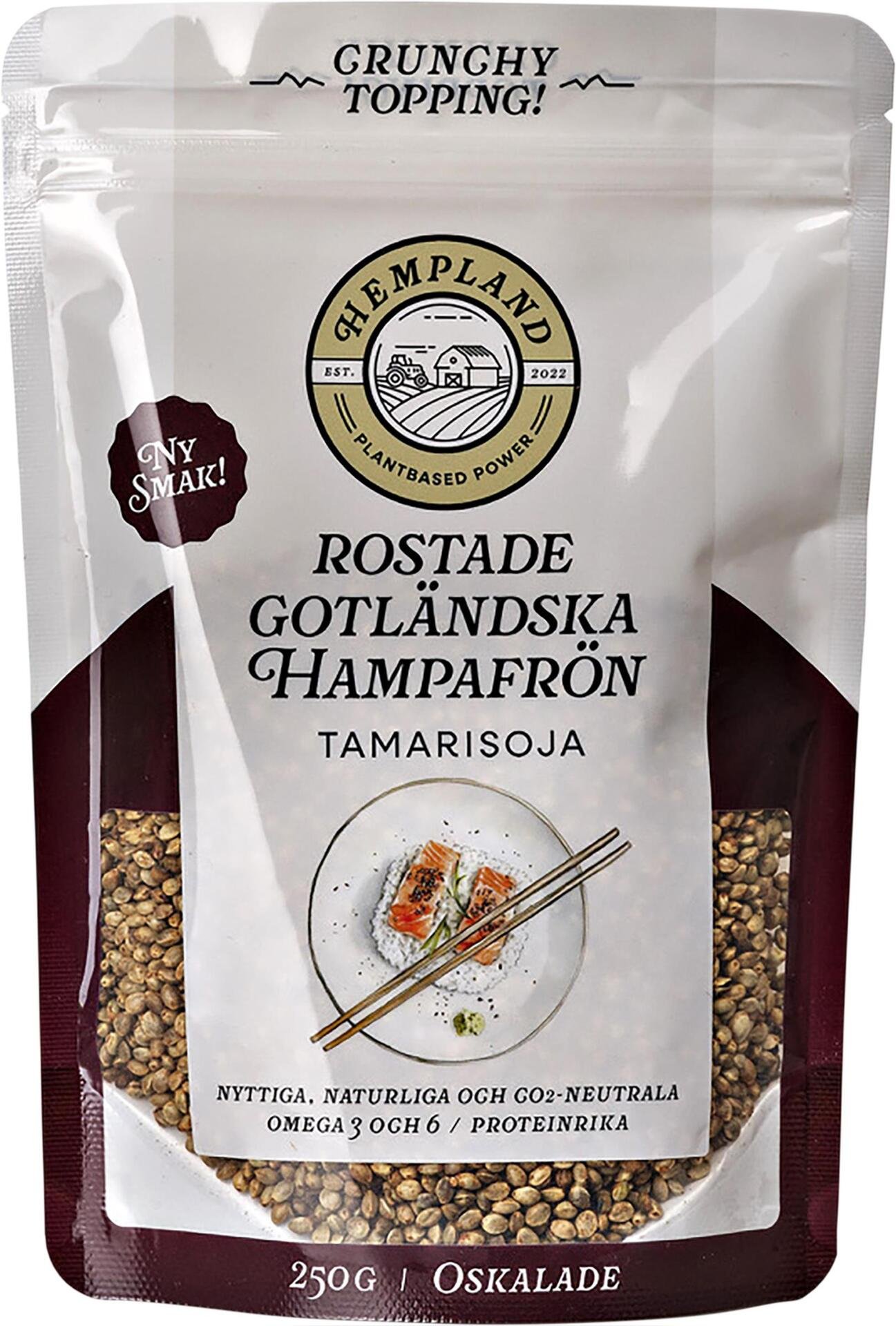 Hempland Rostade Gotländska Hampafrön Tamarisoja 250 g