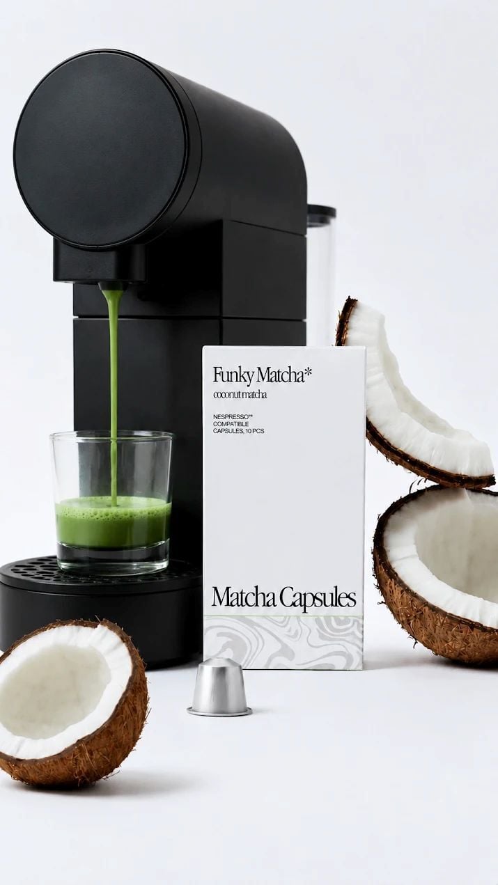 Funky Matcha Coconut Matcha Pods 10 st