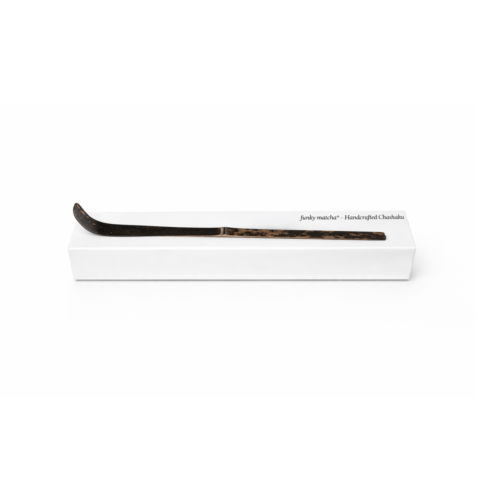 Funky Matcha Black Bamboo Scoop – Handcrafted Chashaku 1 st