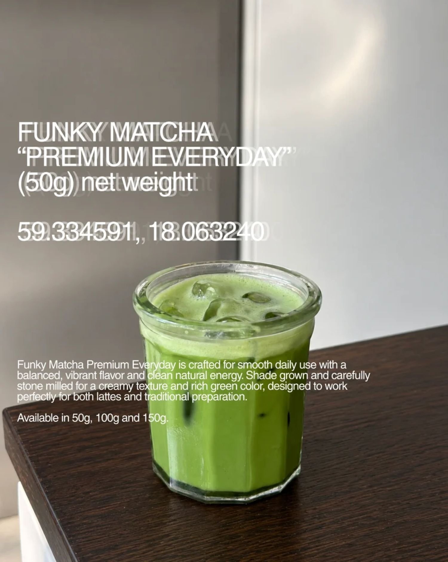 Funky Matcha Premium Everyday Matcha Powder 50 g