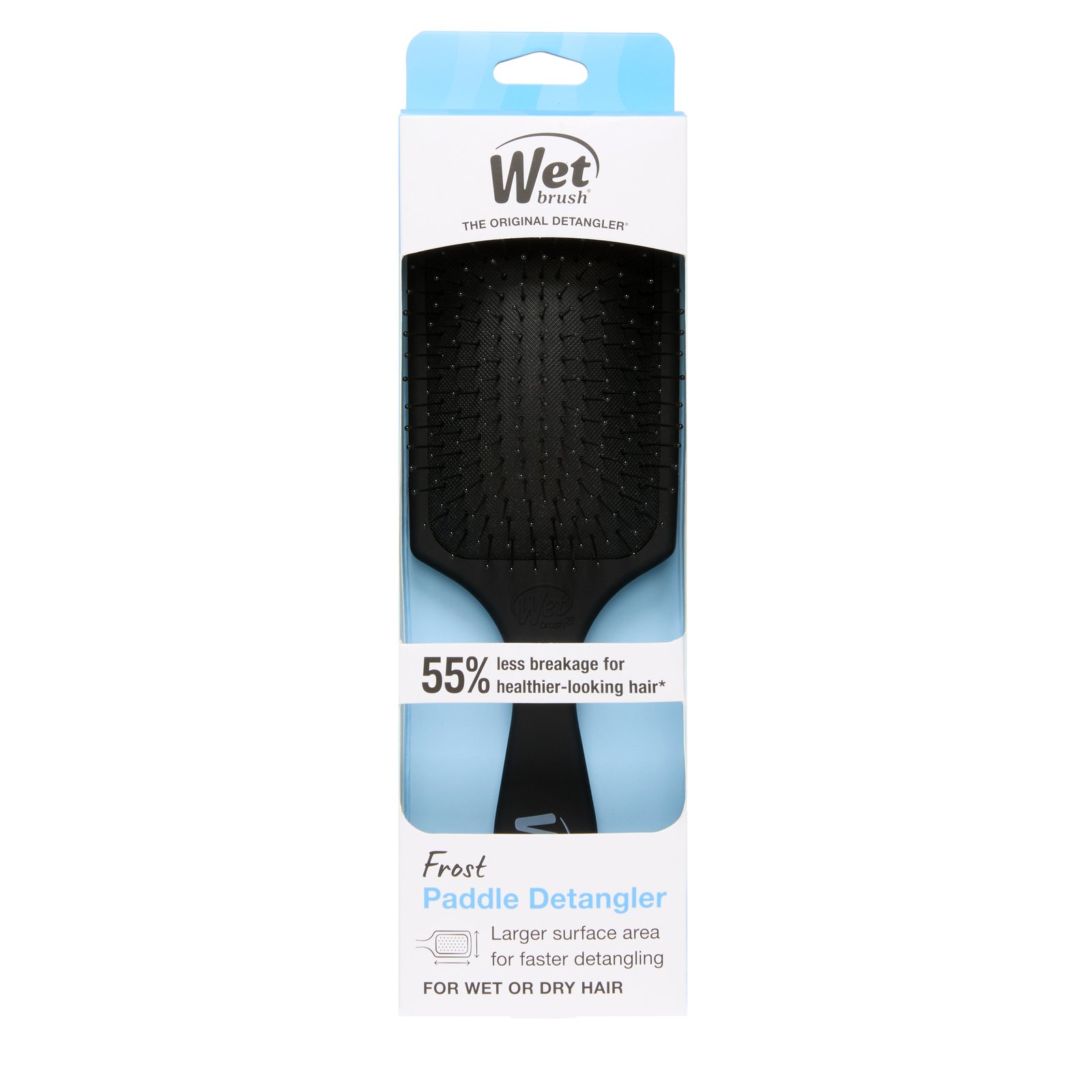 Wet Brush Paddle Detangler Frost Black