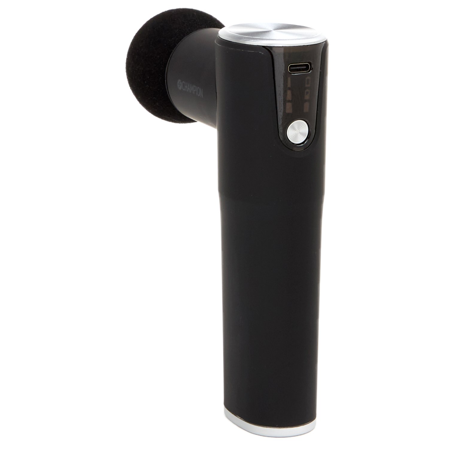 Champion Massagepistol Compact Power 3300RPM 1800mAh MG400 Svart/Silver