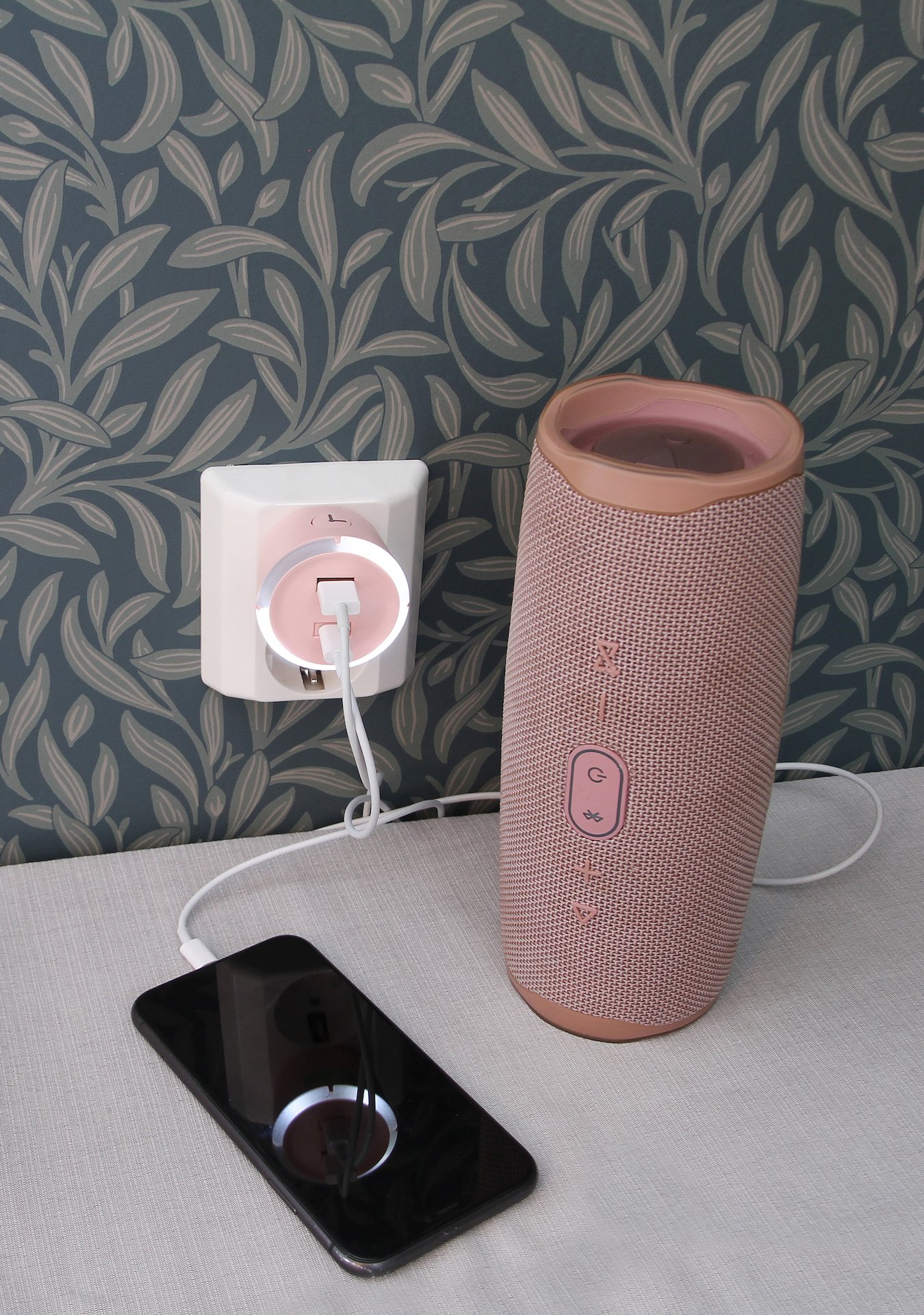 CAPiDi Säkerhetstimer USB A+C Rosa 1 st