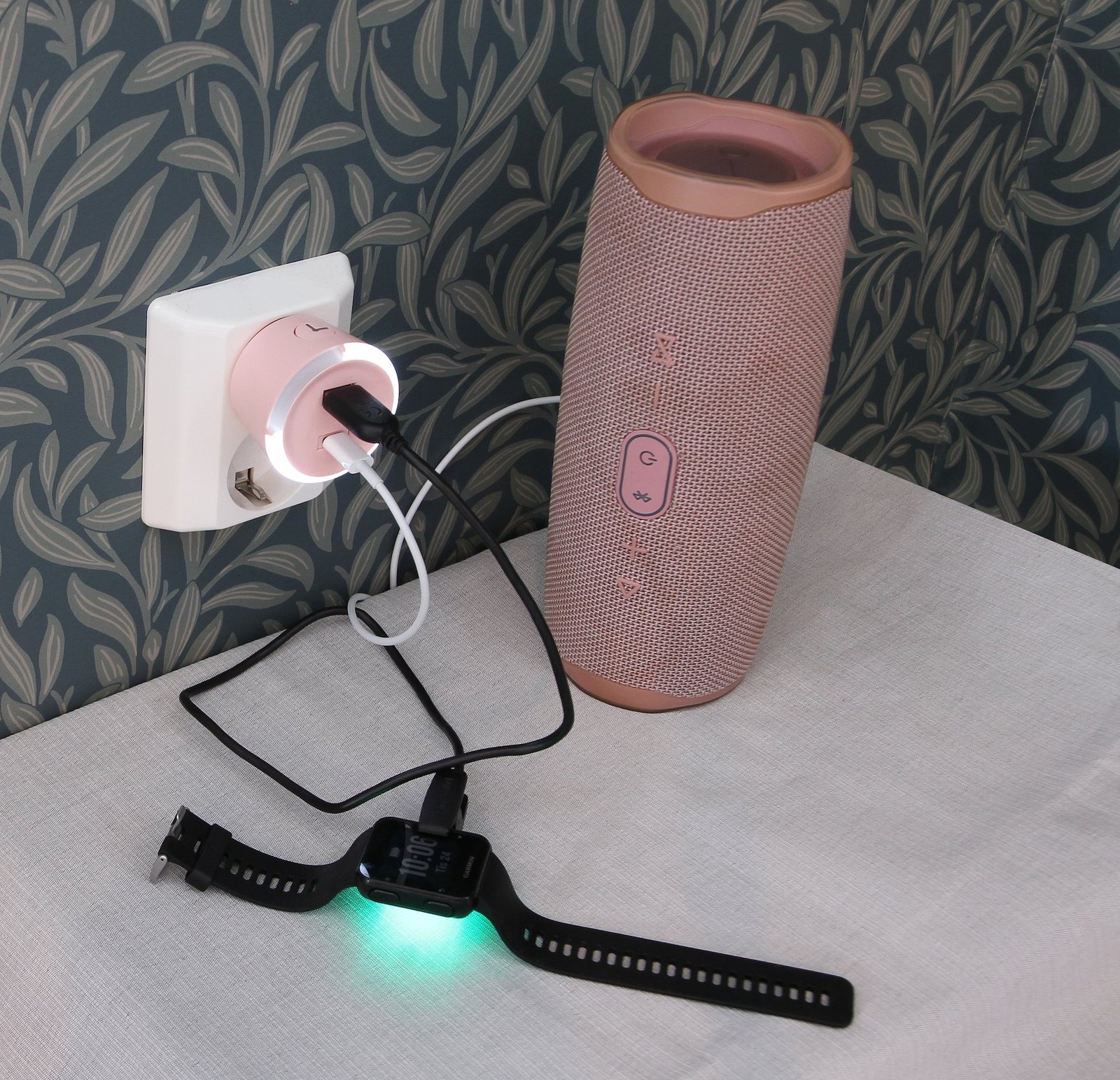 CAPiDi Säkerhetstimer USB A+C Rosa 1 st