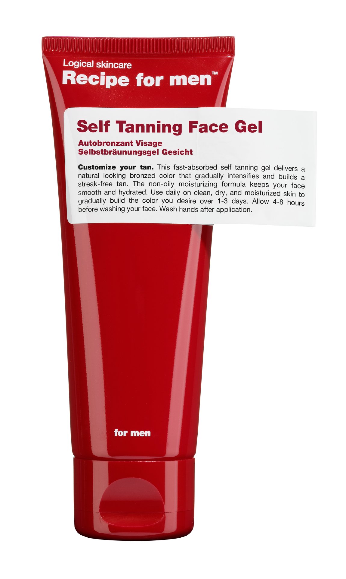 Recipe for men Self Tanning Face Gel 75 ml