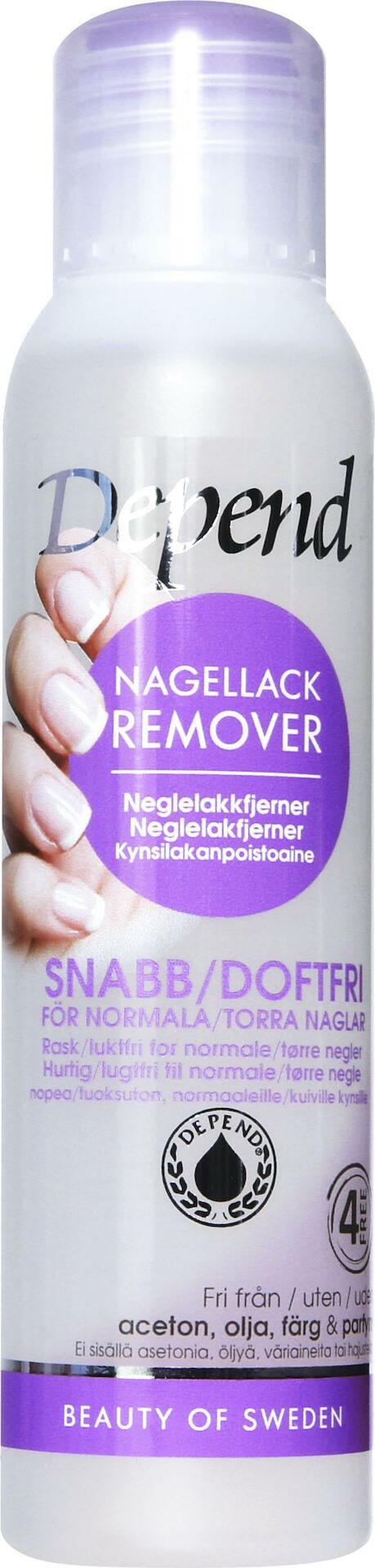 Depend Nagellacksremover lila 100 ml