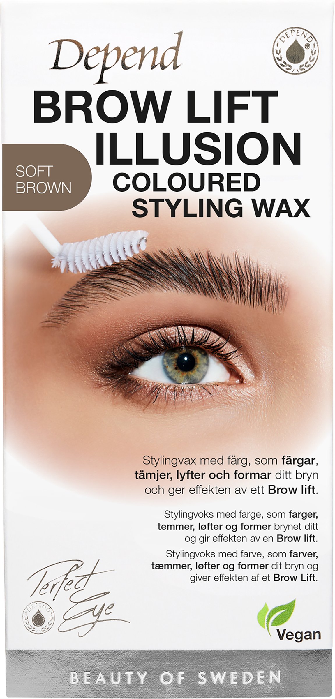Depend Brow Lift Illusion Colored Styling Vax Soft Brown 1 st