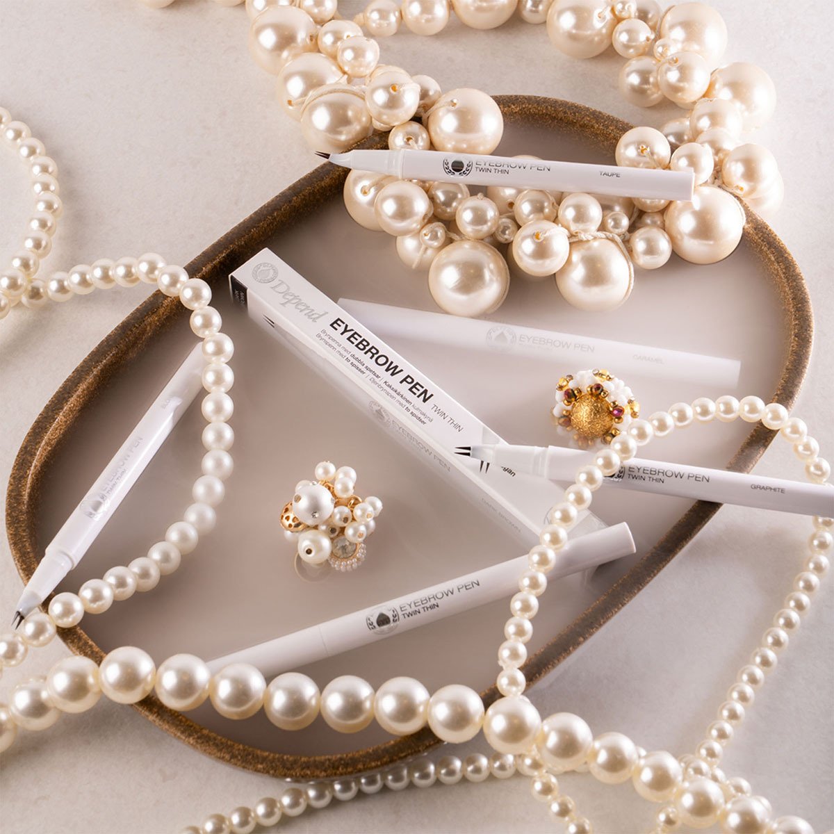 Depend Eyebrow Pen Twin Thin Mediumbrown Nord 1 st