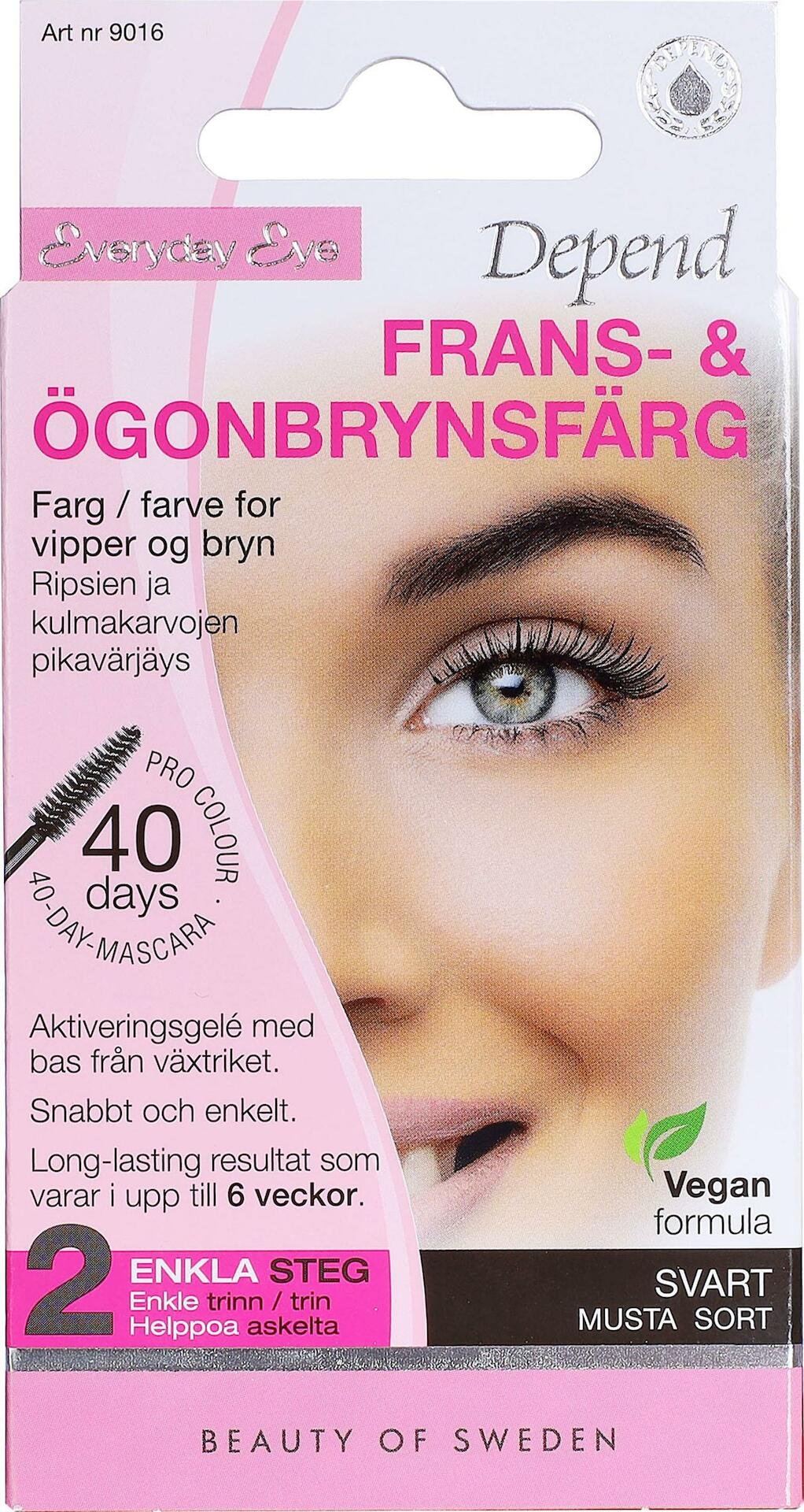 Depend Frans- & Ögonbrynsfärg Svart