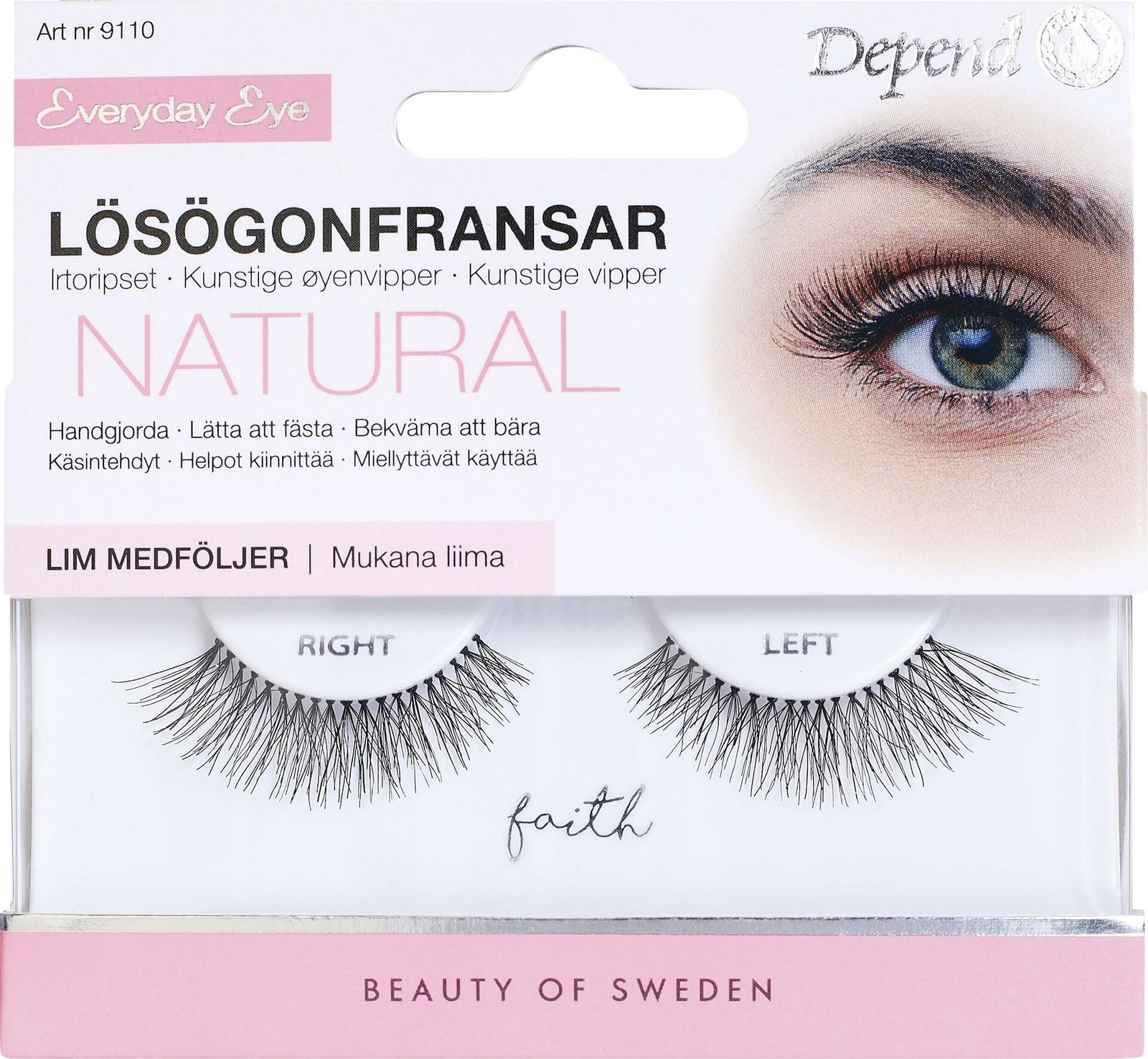 Depend Lösögonfrans Faith 1 set