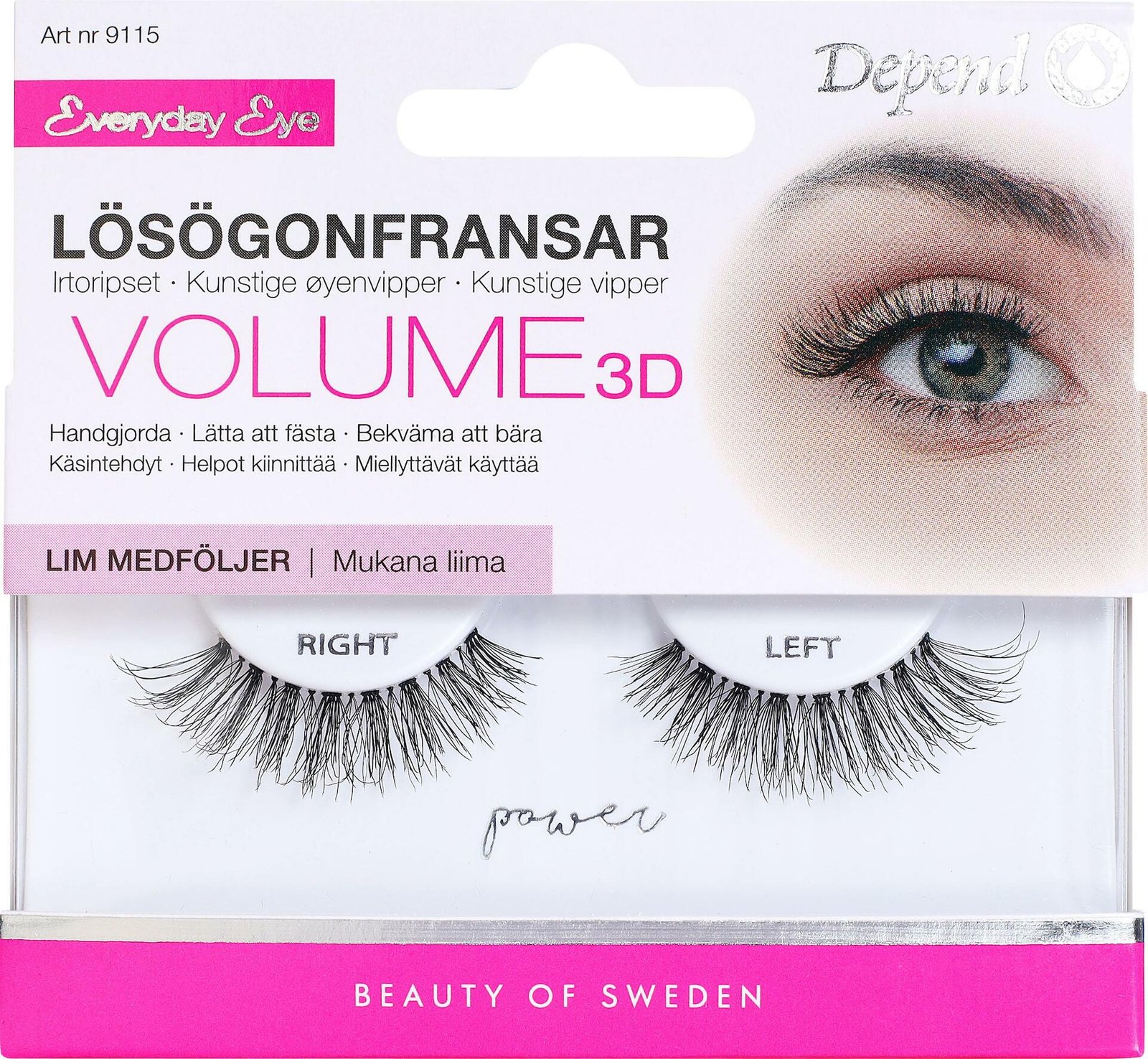 Depend Lösögonfrans Power 1 set