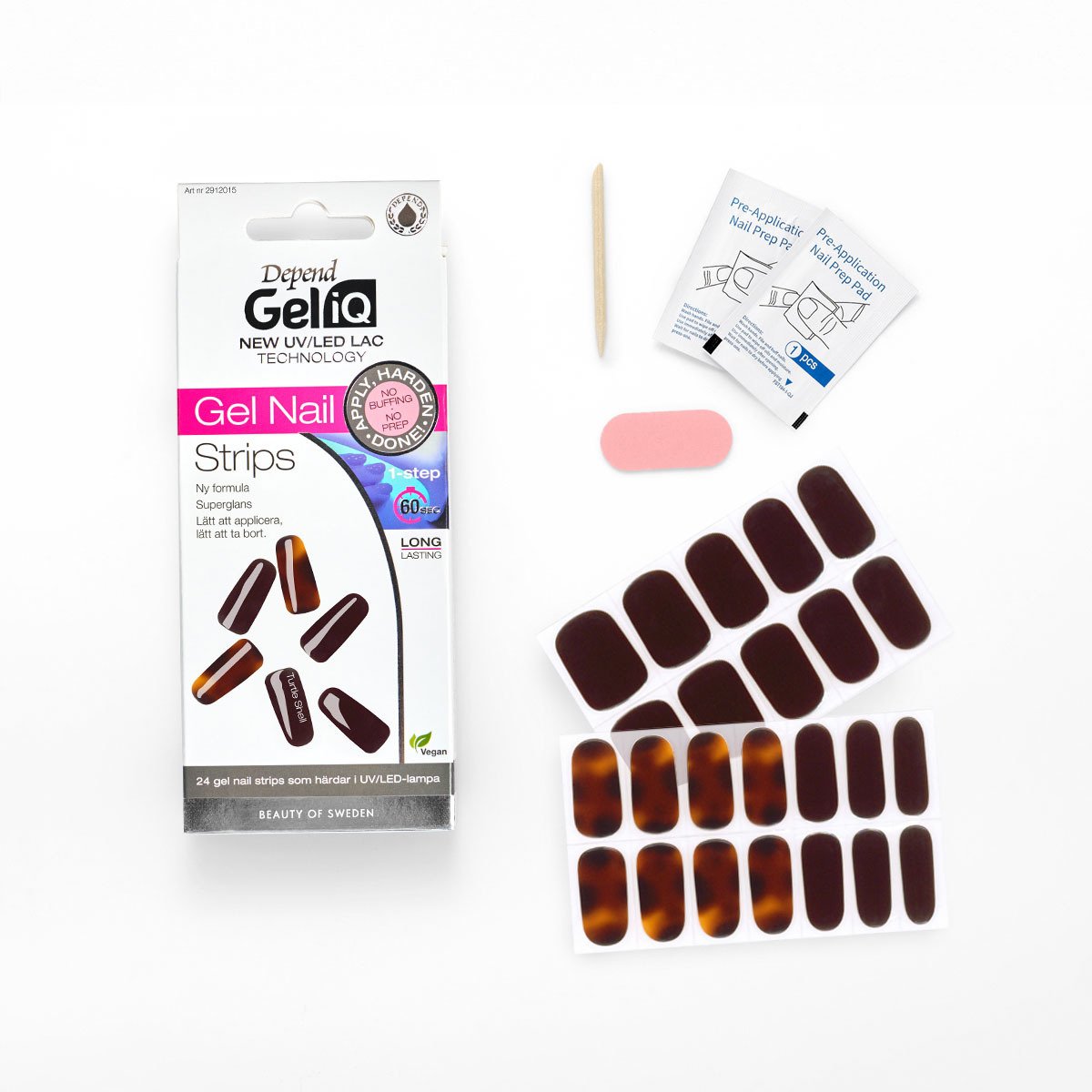 Depend Gel iQ Gel Nail Strips Turtle Shell Nord