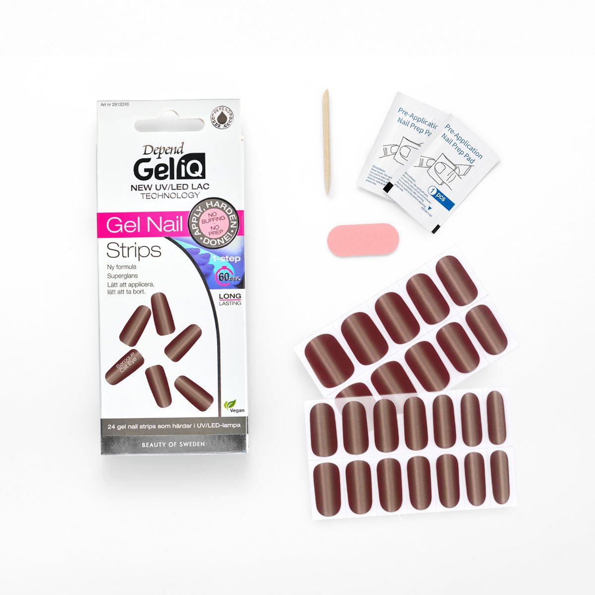 Depend Gel iQ Gel Nail Strips Baroque Cat Eye Nord