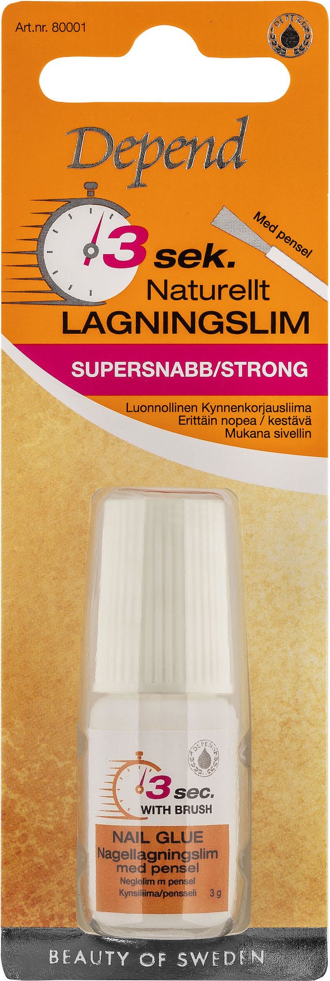 Depend 3 Sek. Naturellt Lagningslim