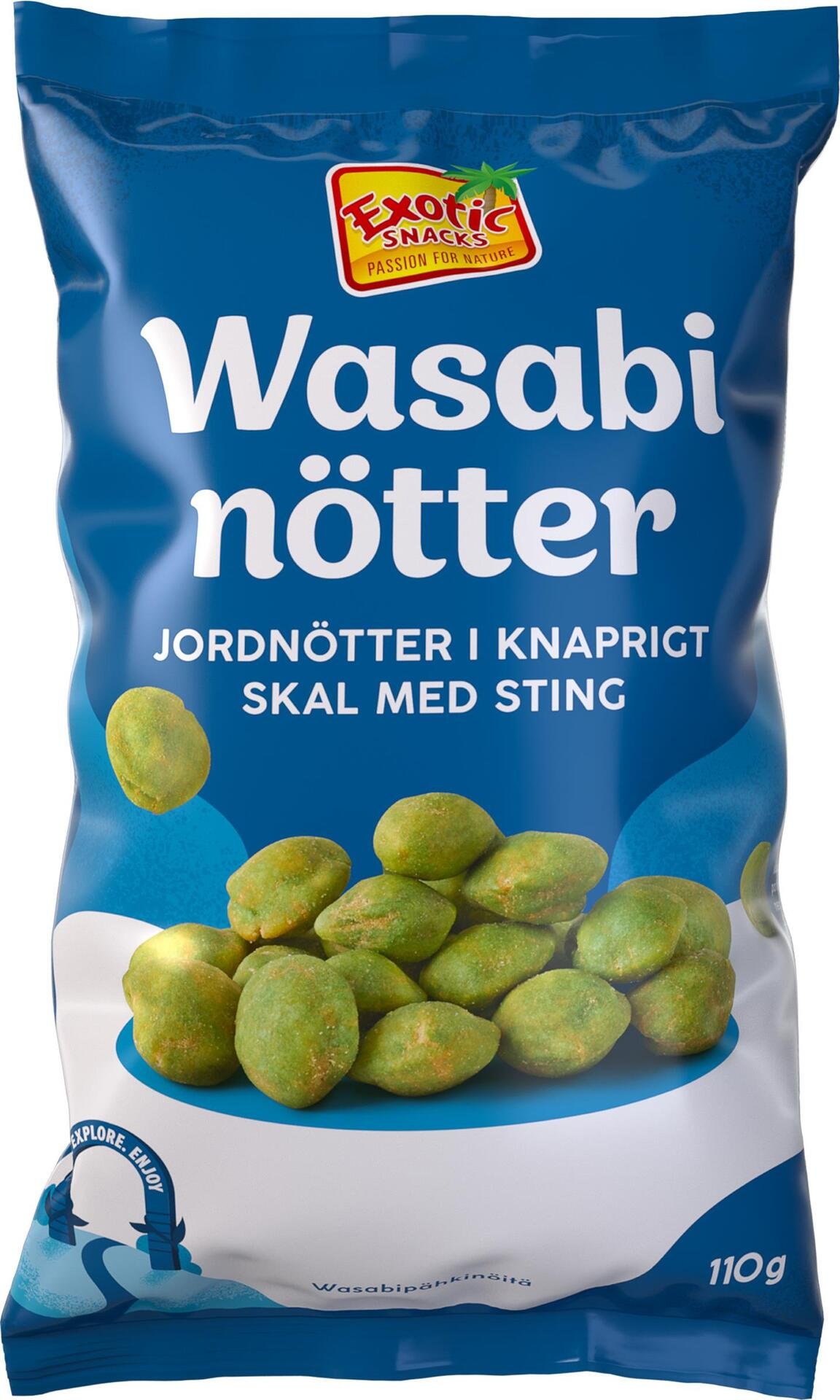 Exotic Snacks Wasabinötter 110 g