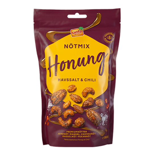 Exotic Snacks Nötmix Honung & Chilli 150 g