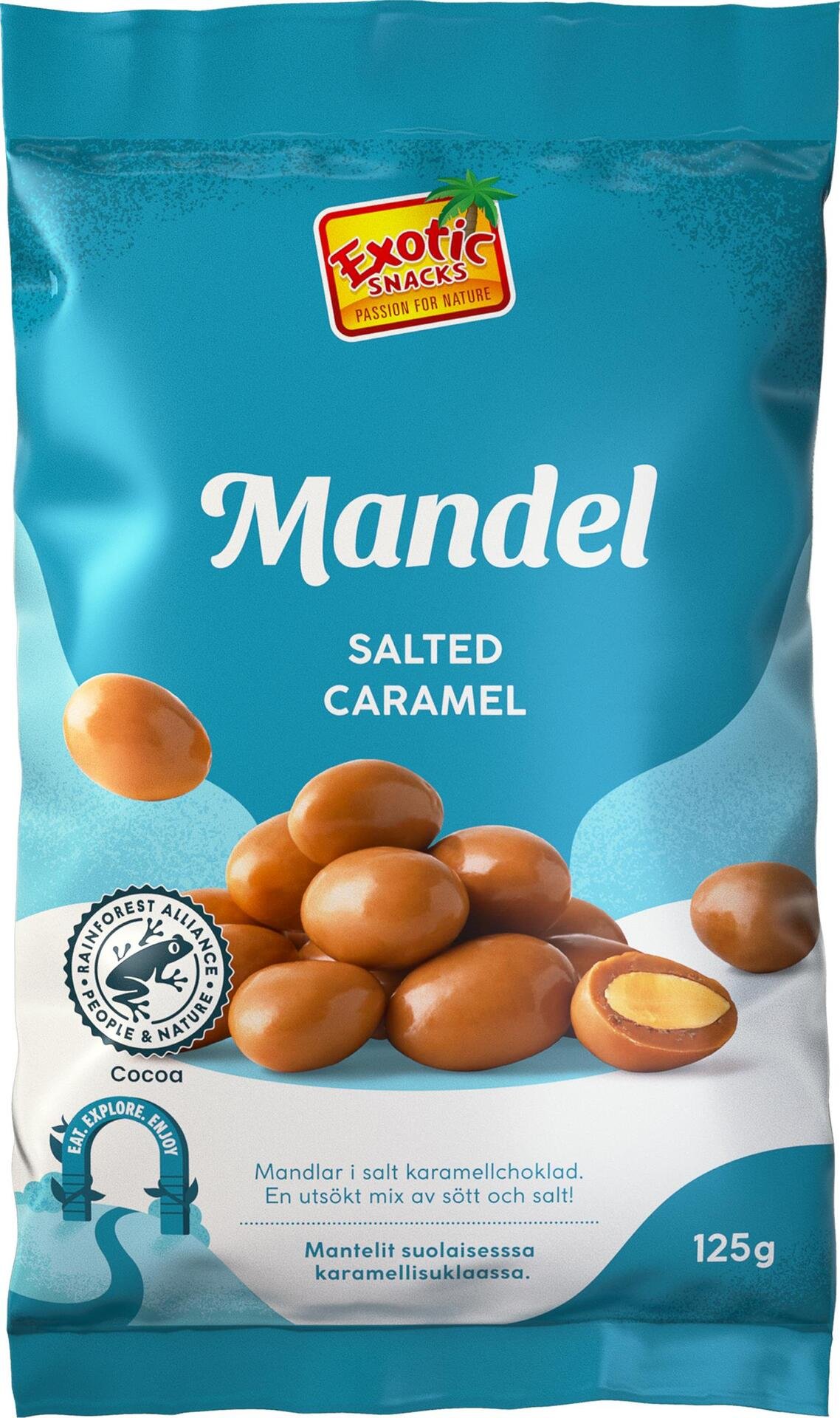 Exotic Snacks Mandel Salted Caramel 125 g