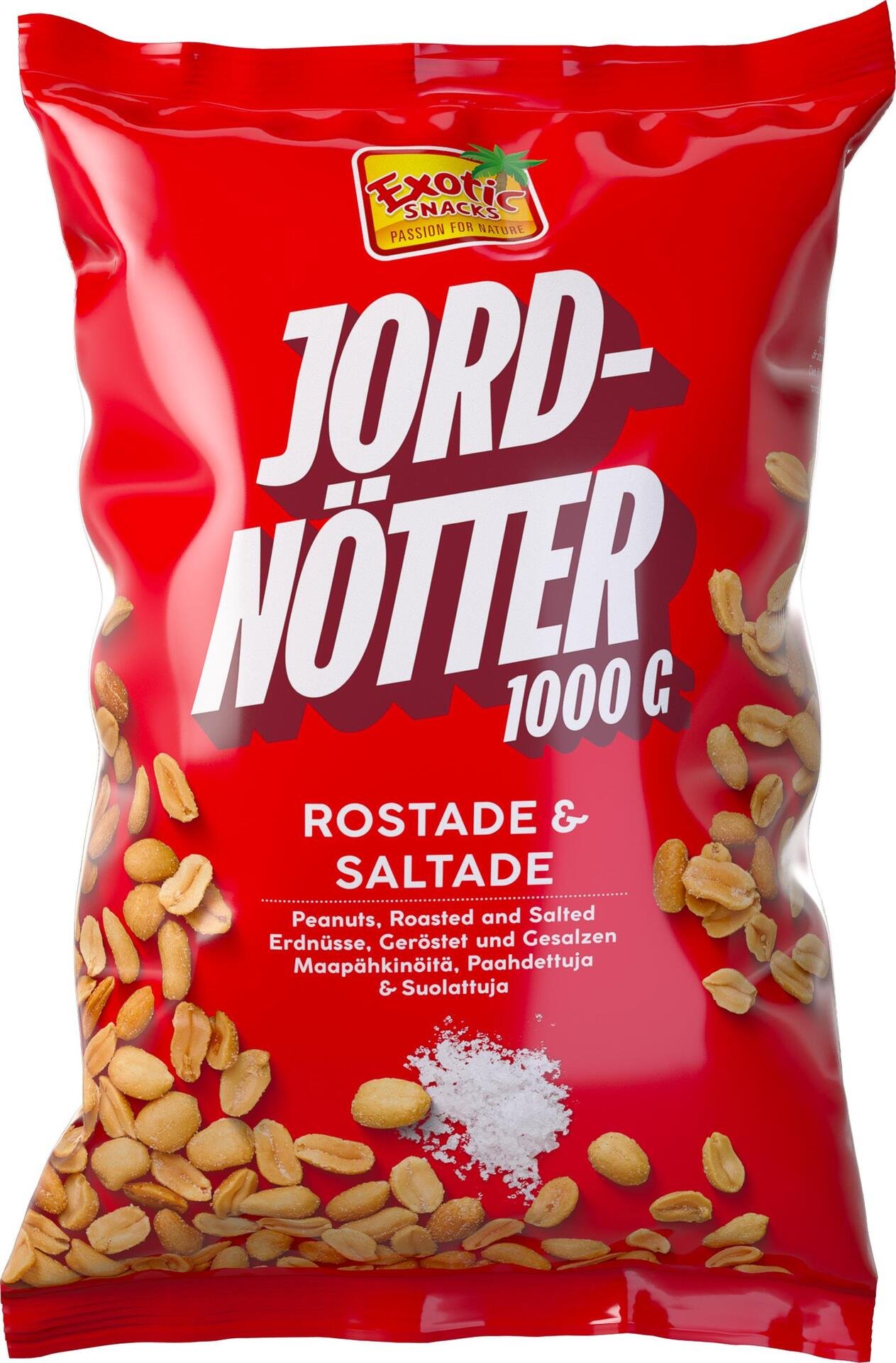 Exotic Snacks Jordnötter Rostade & Saltade 1000 g