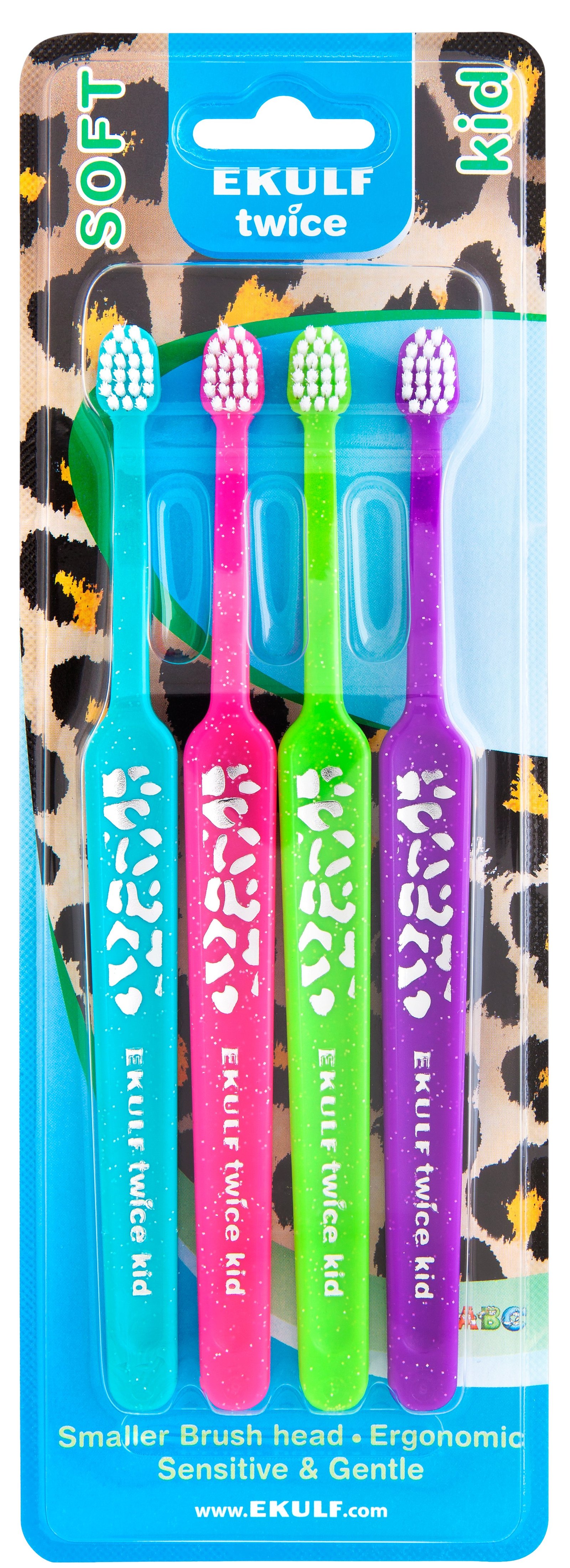 EKULF Tandborste kid 4-pack