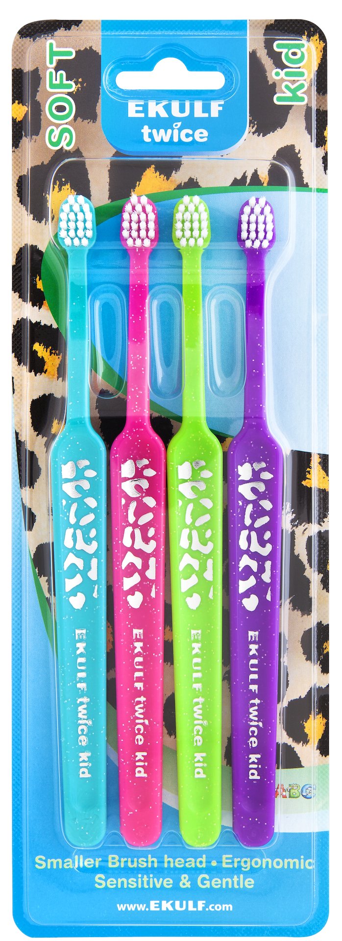 EKULF Tandborste kid 4-pack