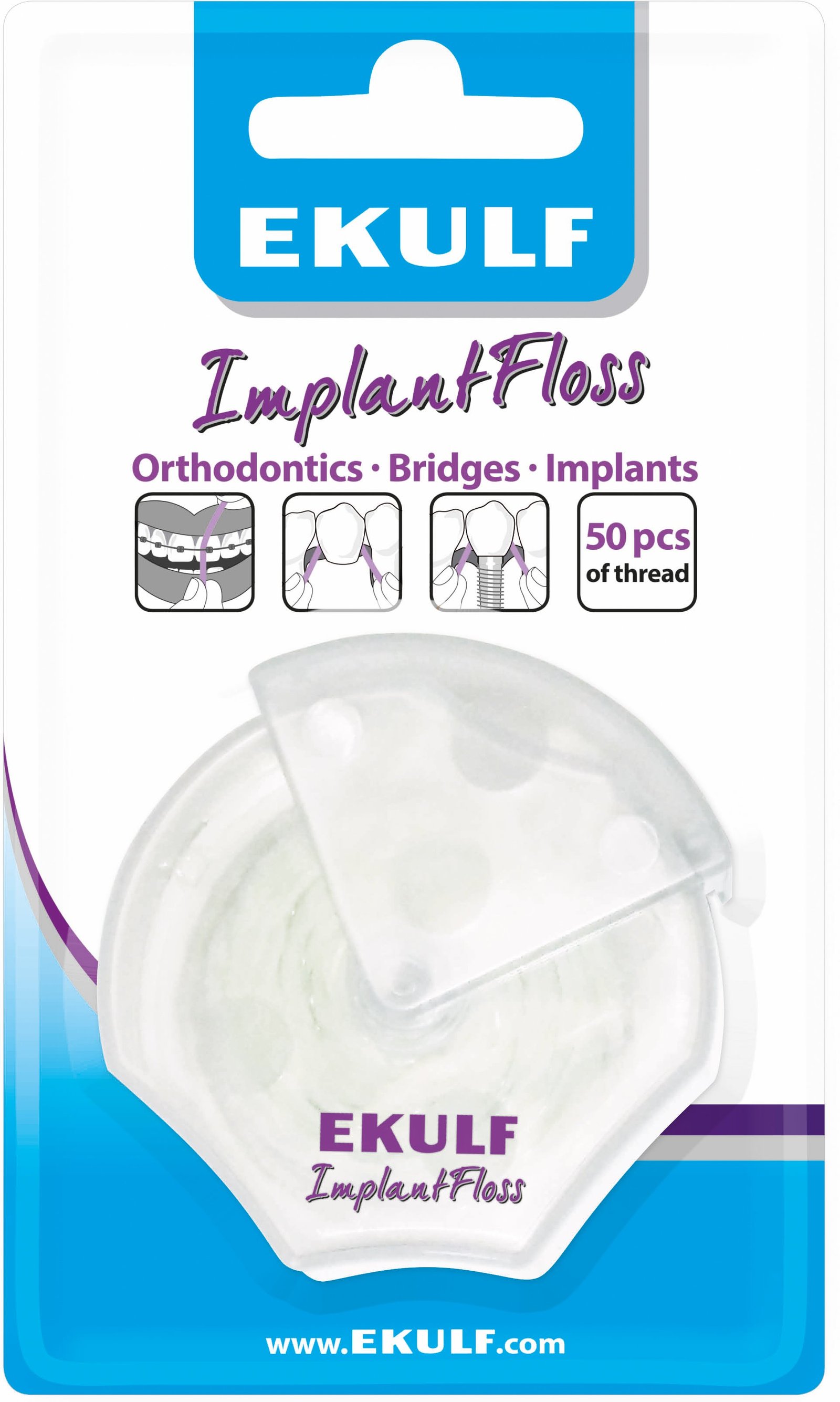 EKULF Implant Floss 50 st