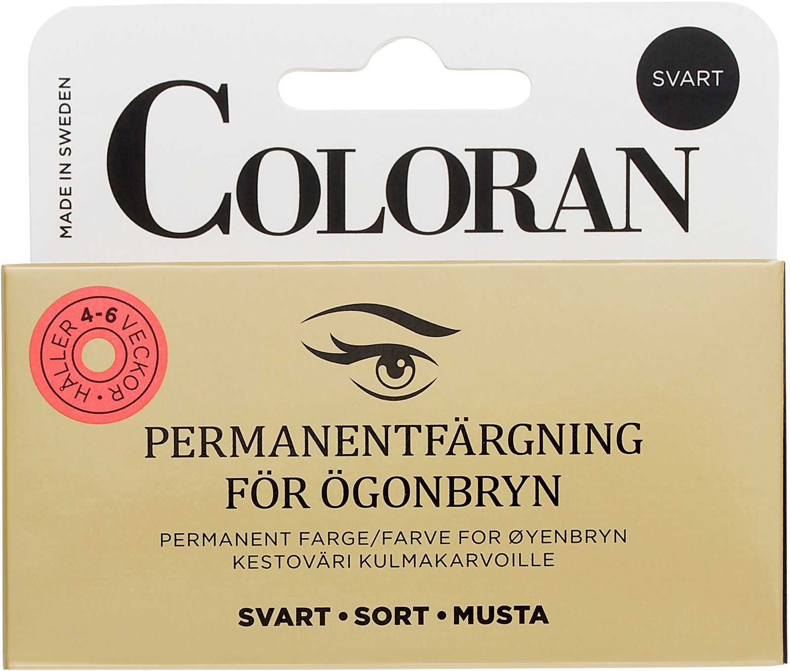 Coloran Ögonbrynsfärg Svart 8 ml