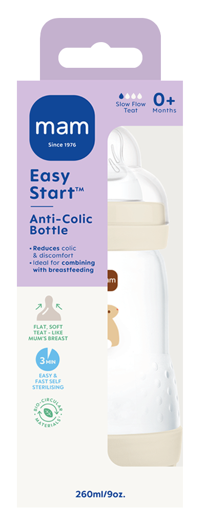 MAM Easy Start Anti Colic Nappflaska 0+ Månader 260 ml - Olika färger