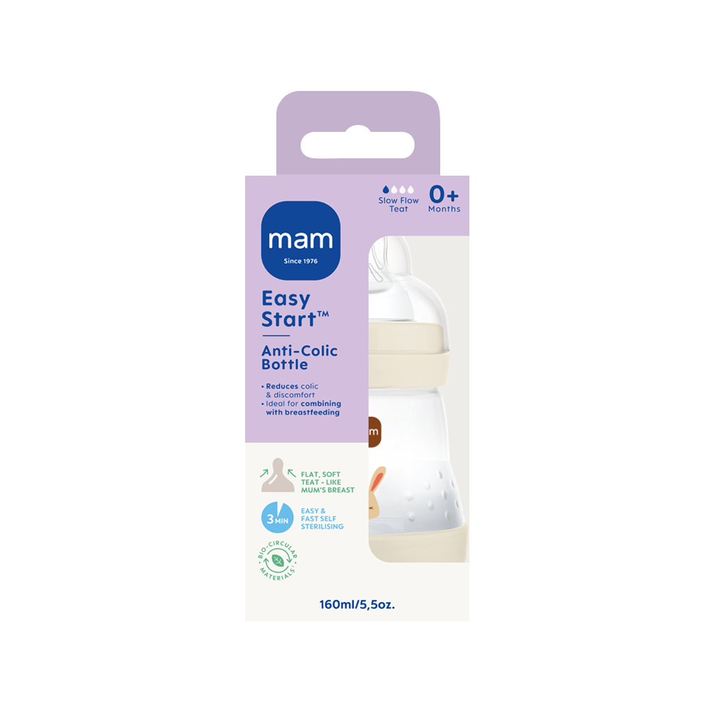 MAM Easy Start Anti-Colic Nappflaska 0+ Månader 160 ml - Olika färger