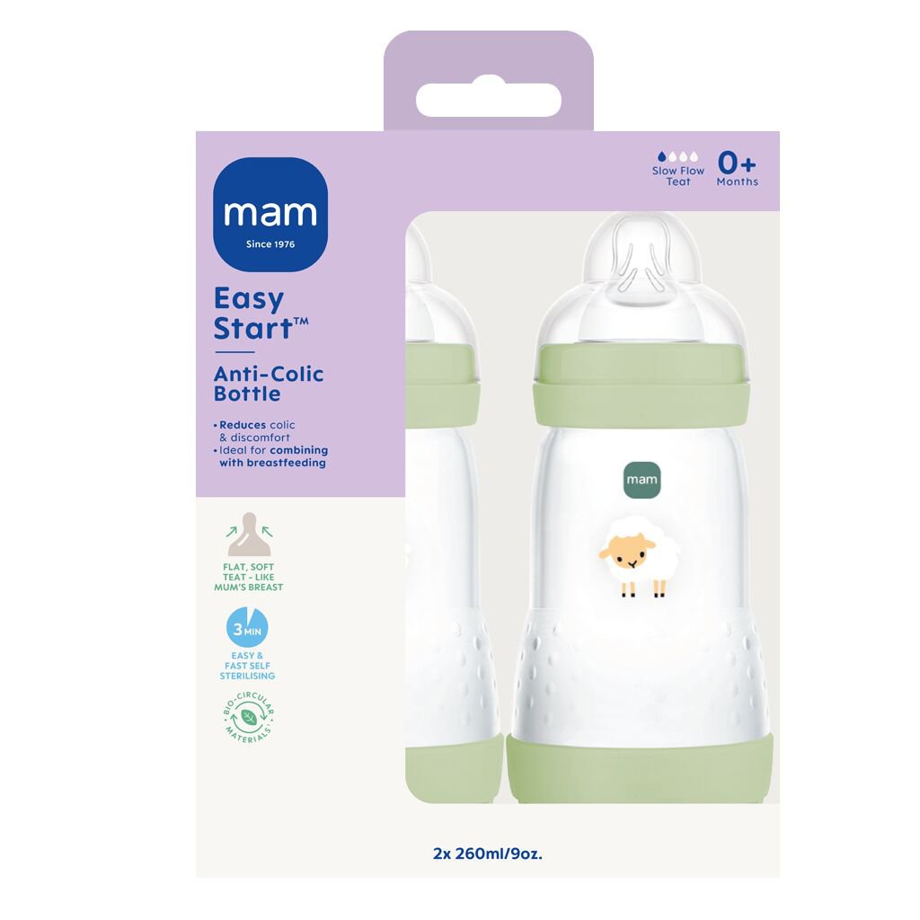 MAM Easy Start Anti-Colic Green 260 ml 2 st