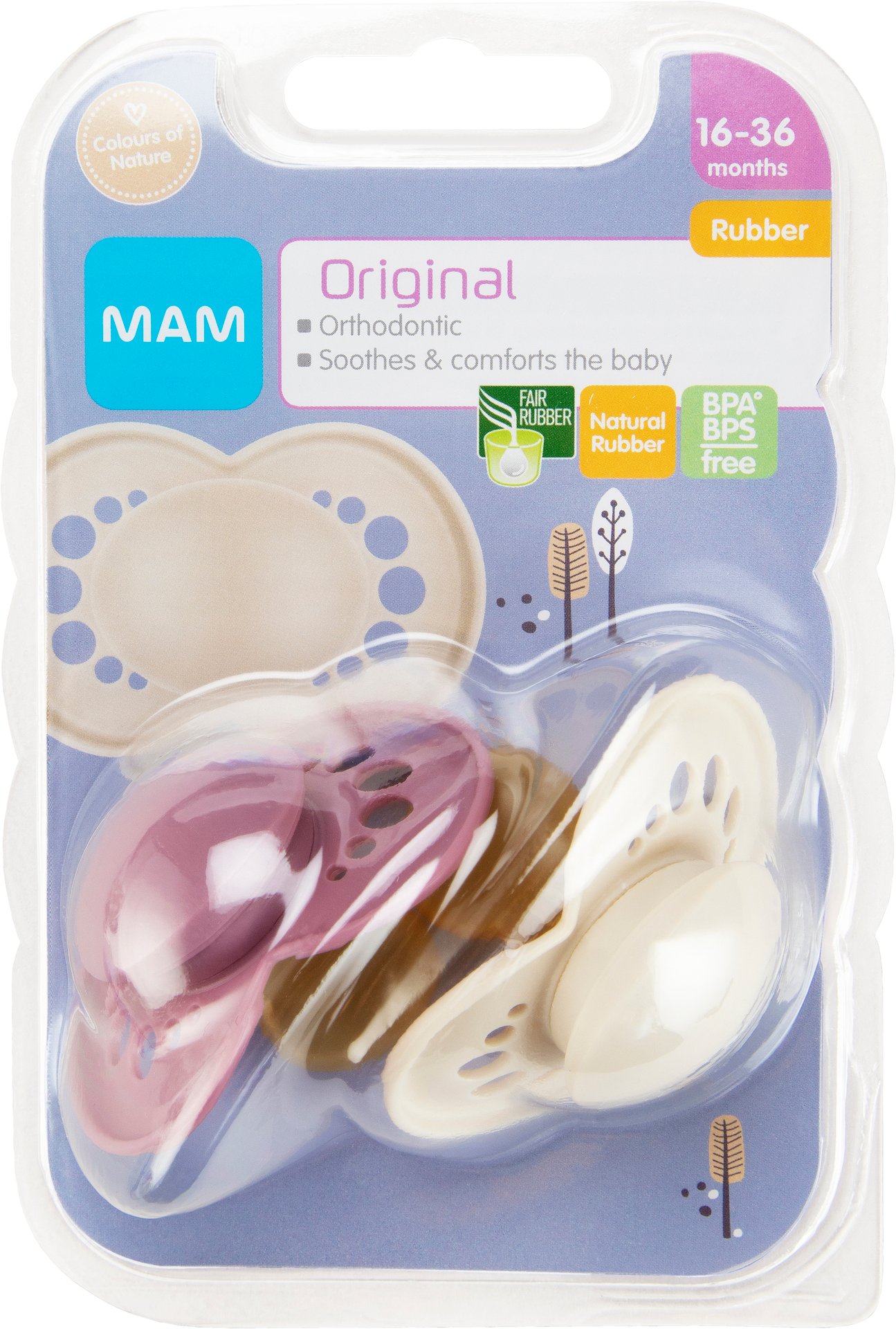 MAM Original Nappar 16-36 Månader Latex 2 st - Olika färger