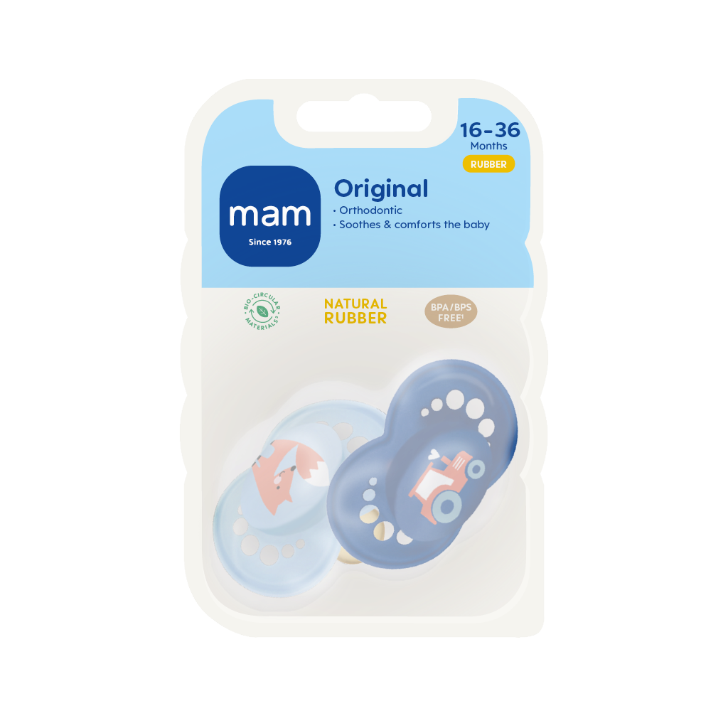 MAM Original Nappar 16-36 Månader Latex 2 st - Olika färger