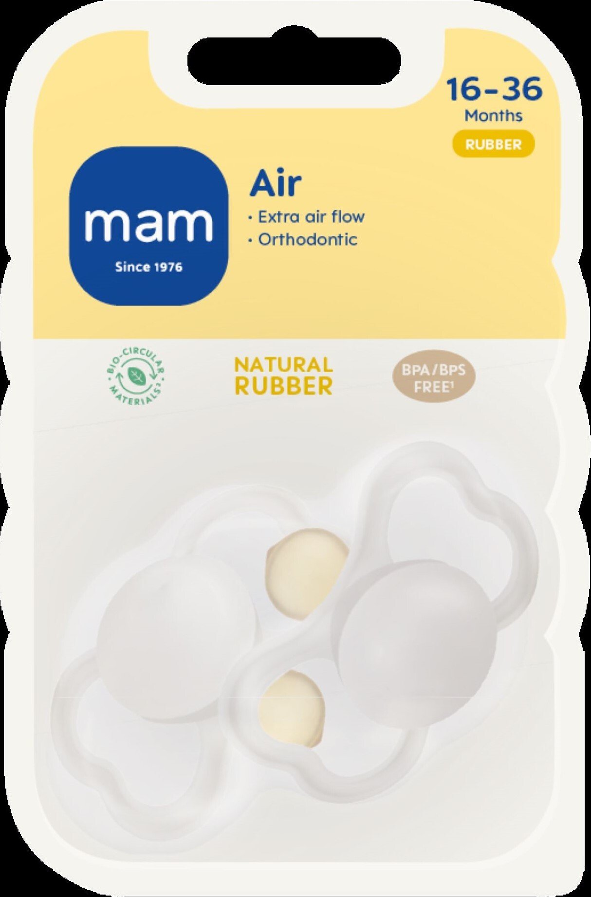 MAM Napp Air 16-36 Månader Latex - Olika färger