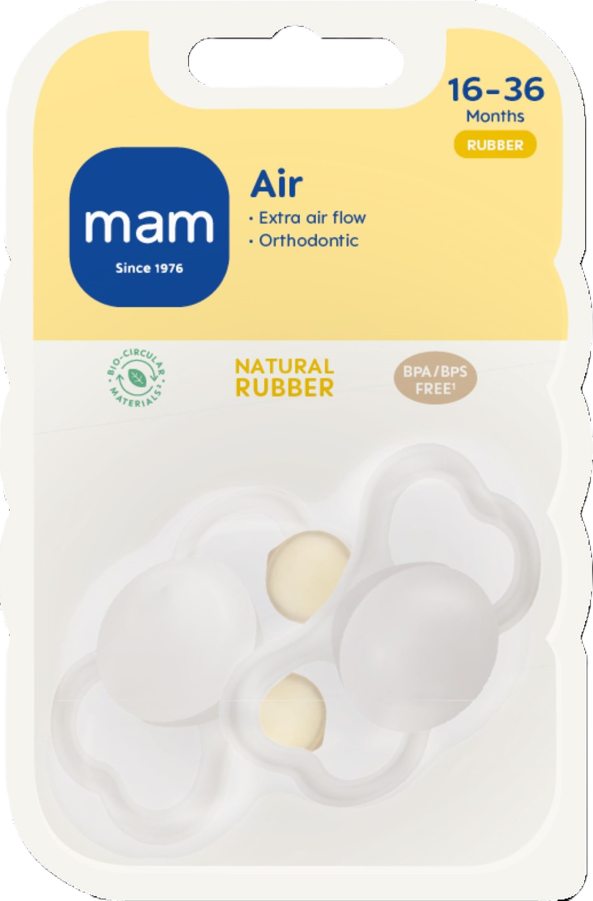 MAM Napp Air 16-36 Månader Latex - Olika färger