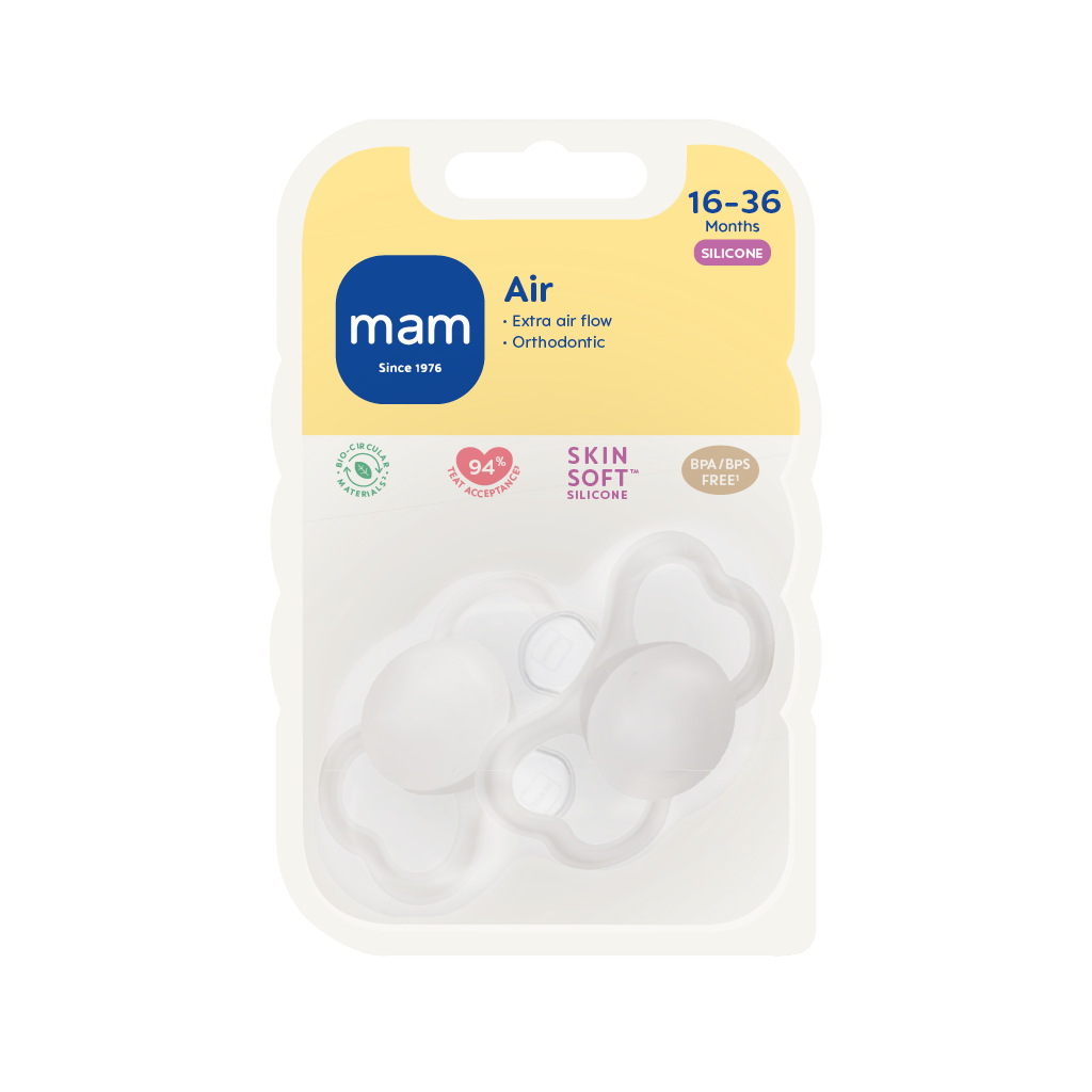 MAM Air Nappar 16-36 Månader Silikon 2 st - Olika färger