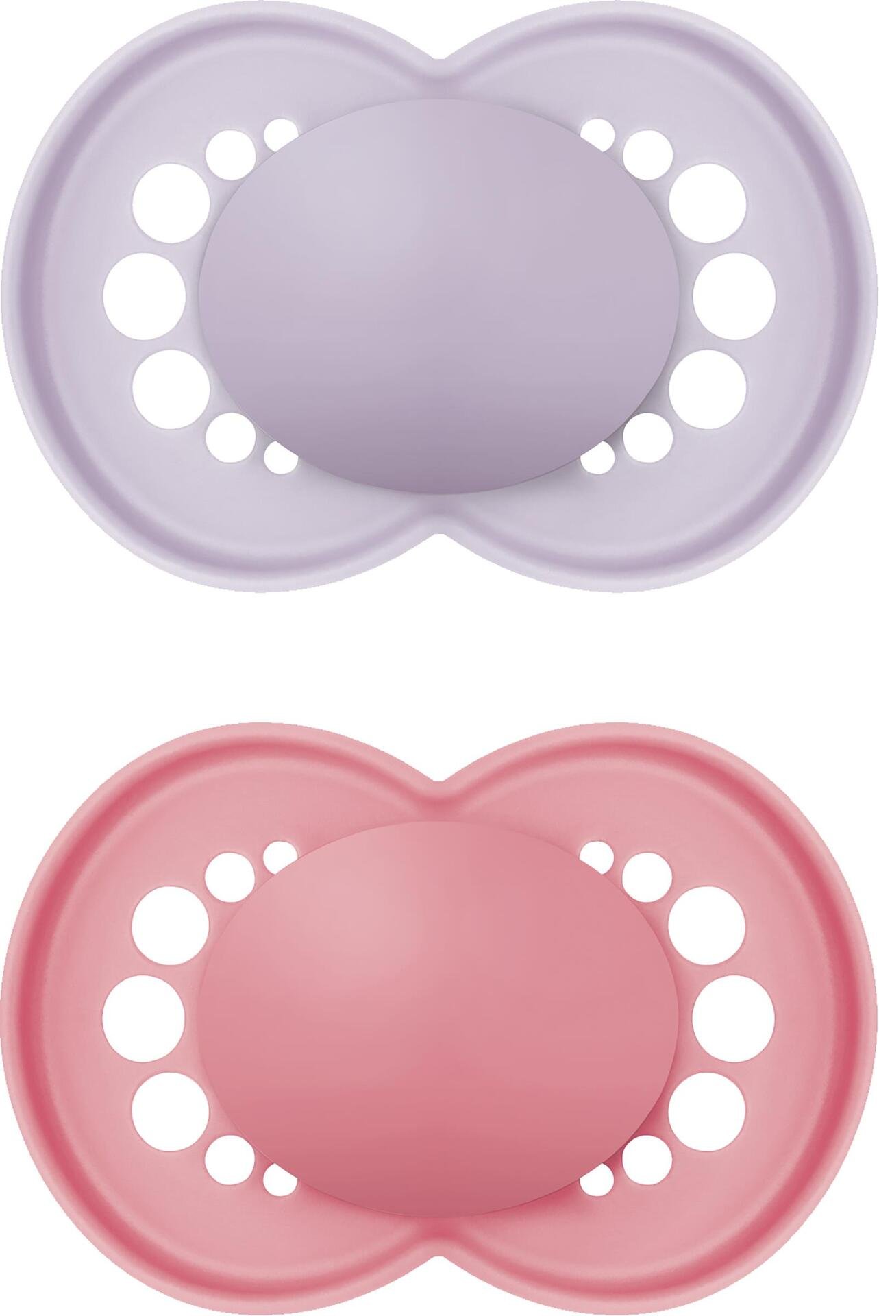 MAM Original 6-16 månader Rosa Unprinted 2-pack