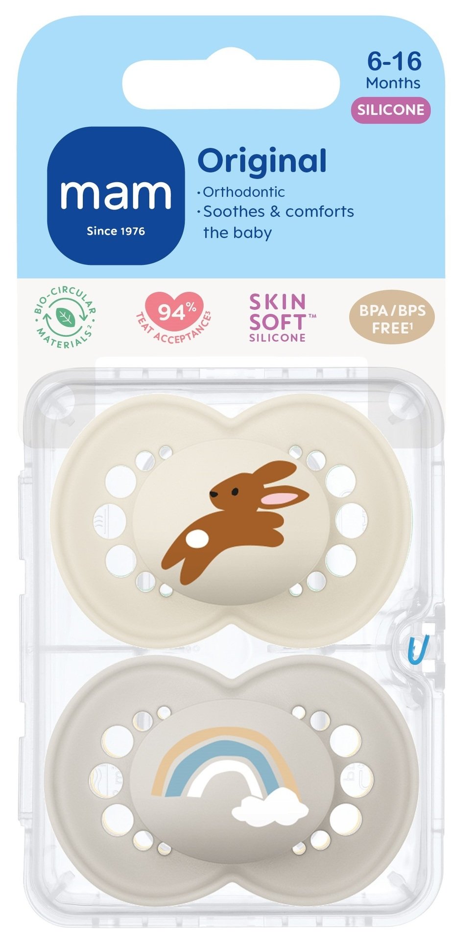 MAM Original Silk 6-16m Box V Neutral 2 st