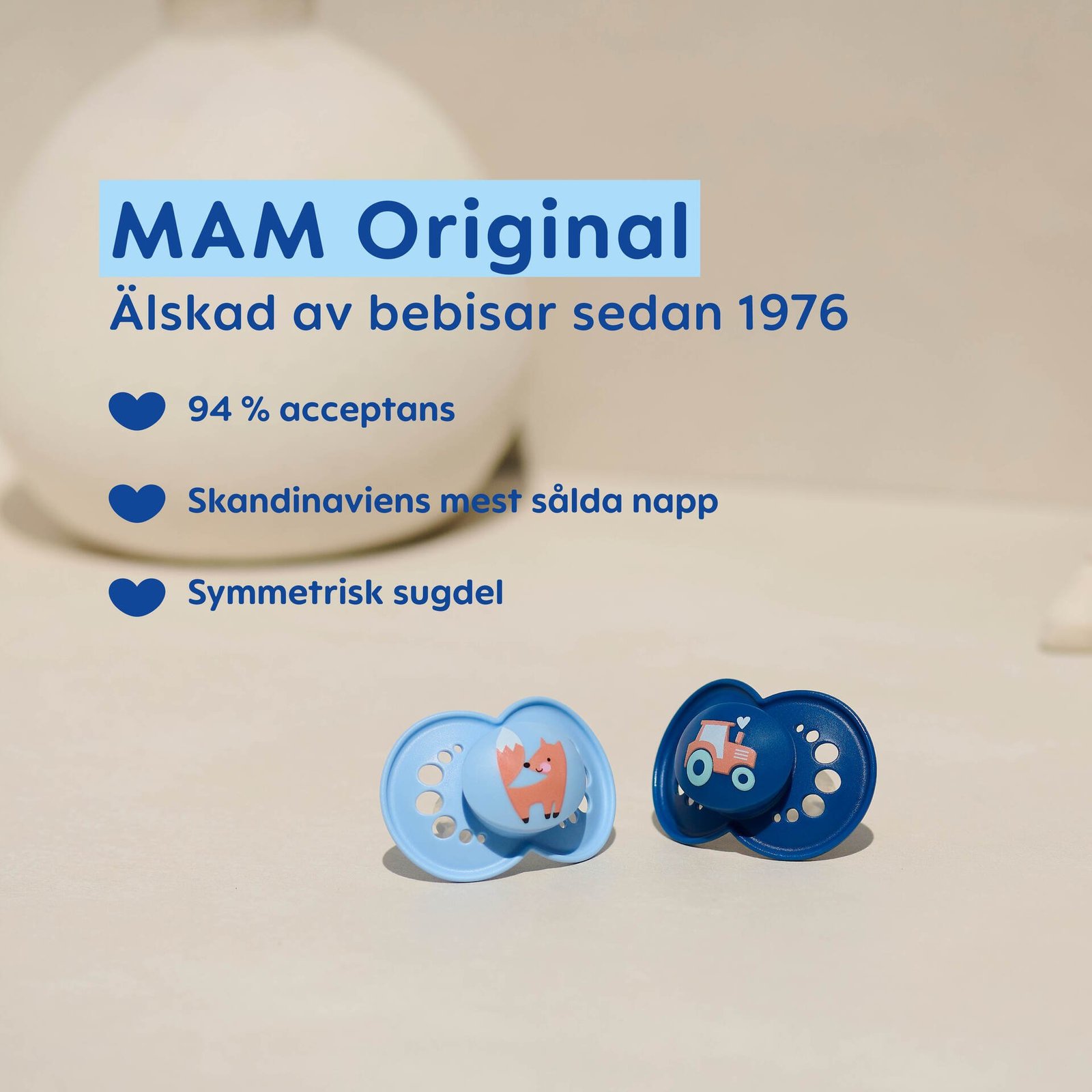 MAM Original 16-36m Silk Box V Blue 2 st