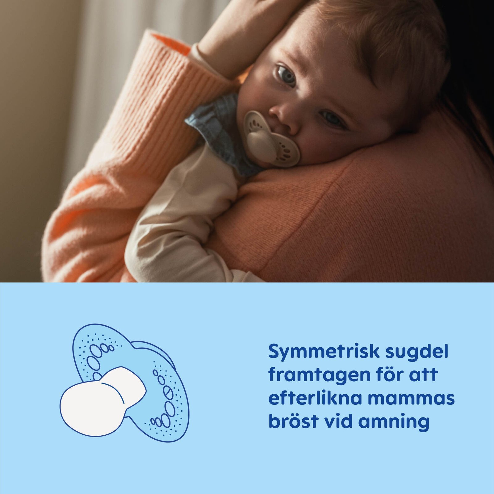 MAM Original Night 16-36m Silk Box V Blue 2 st