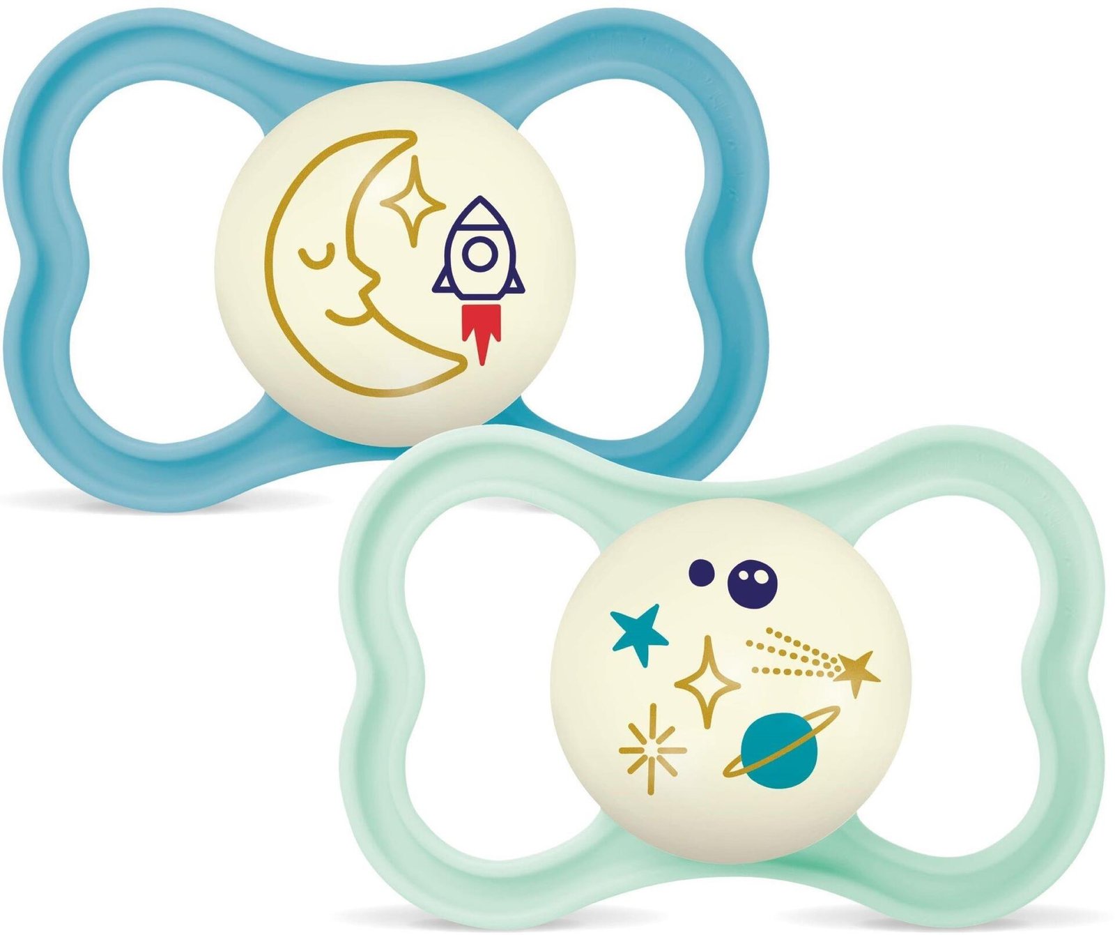 MAM Air Night Silk 6-16m Box V Blue 2 st