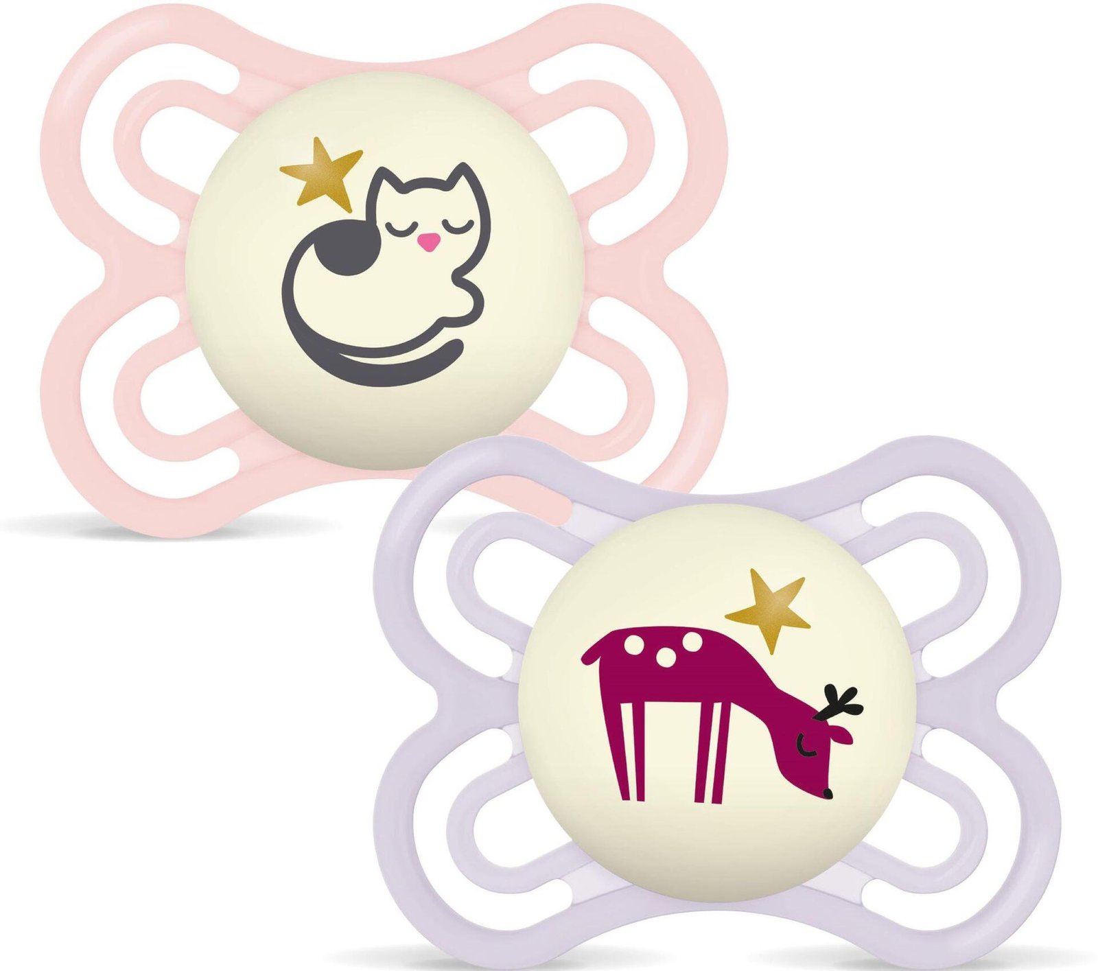 MAM Perfect Night Silk 0-6m Box V Pink 2 st