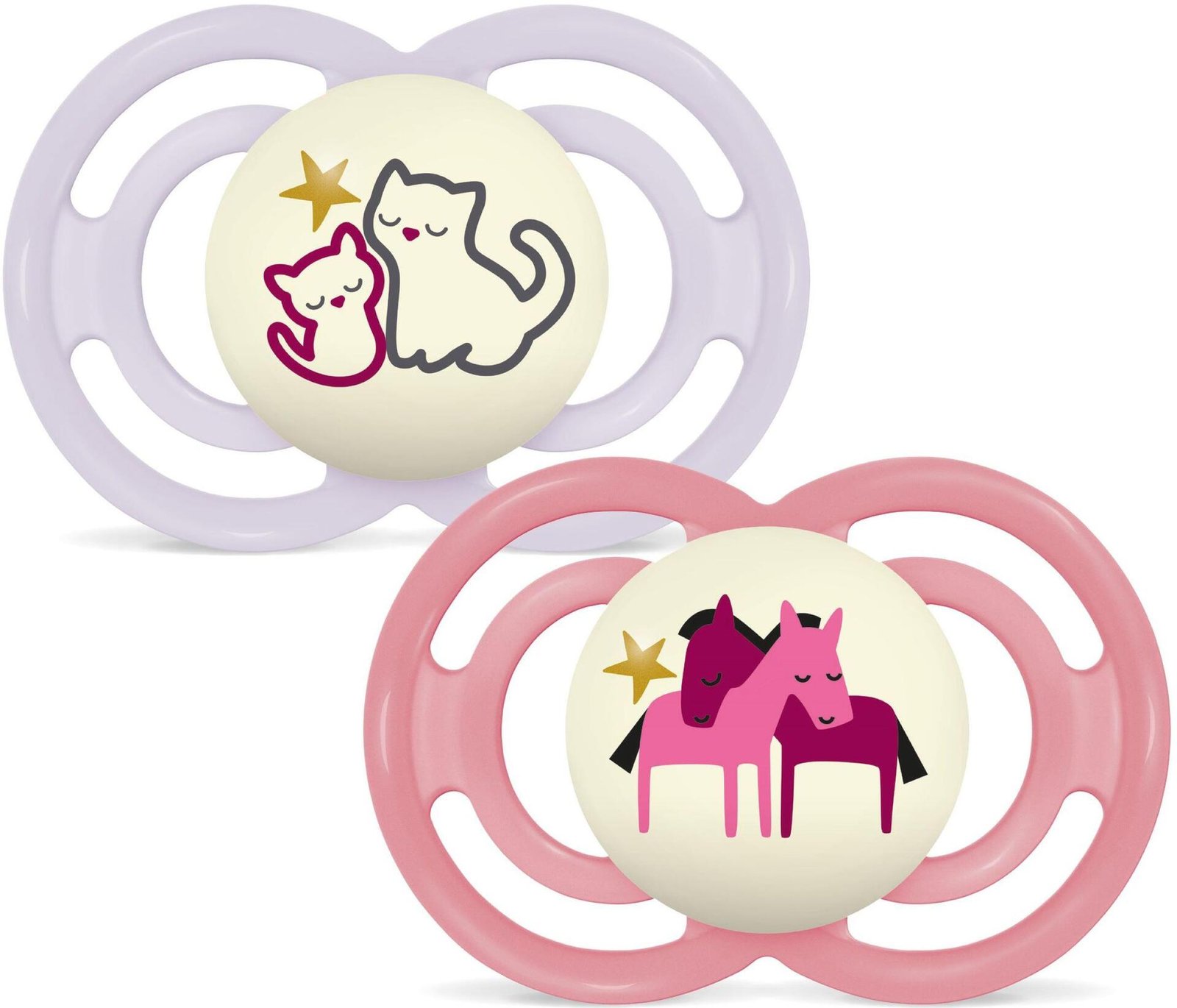 MAM Perfect Night Silk 6-16m Box V Pink 2 st